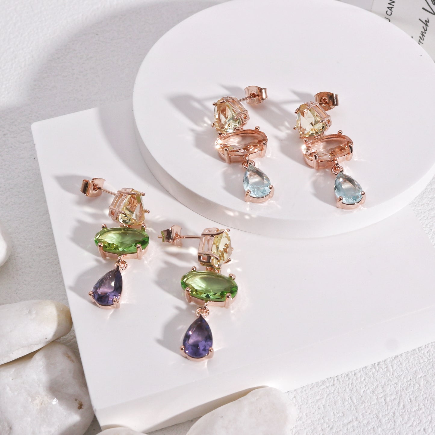 Rhiannon Luxury CZ Chandelier Drop Earrings