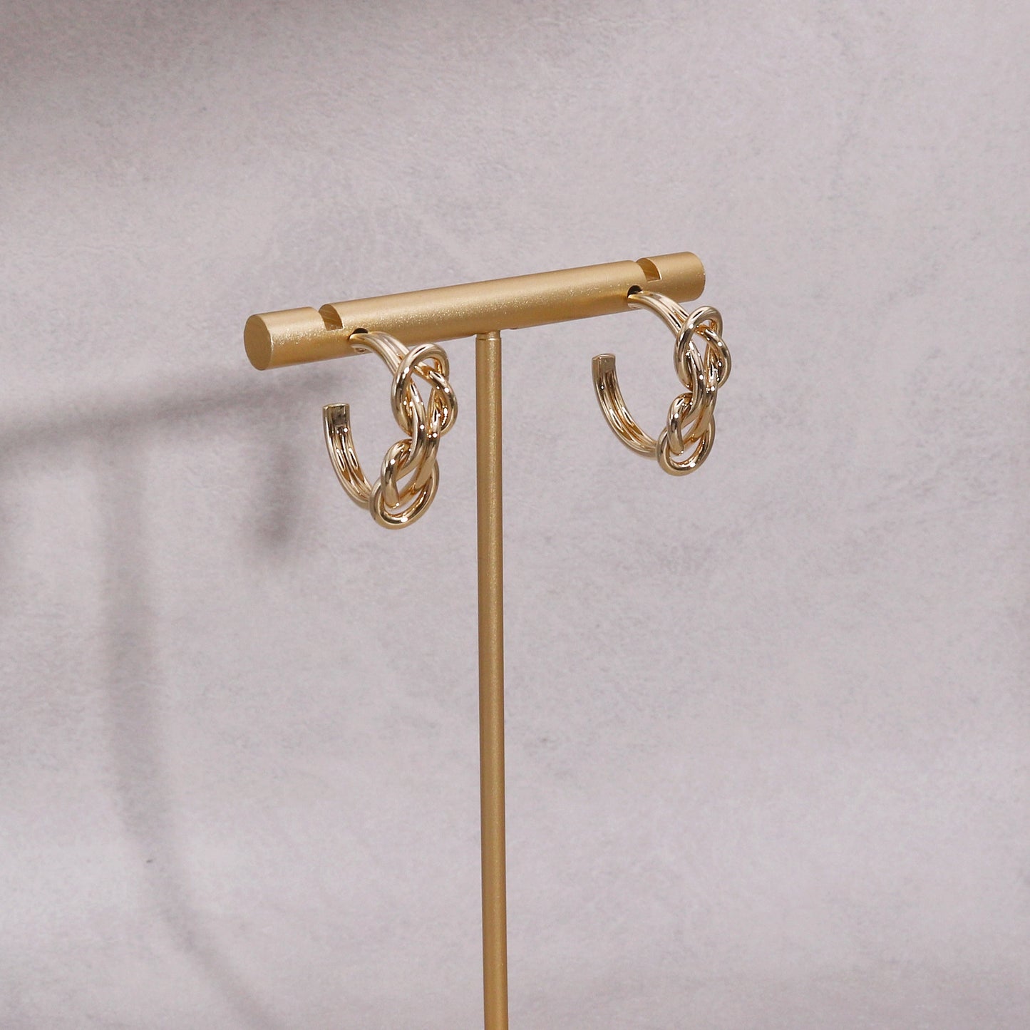 Cadence Fancy Interlooping Metal Hoop Earrings