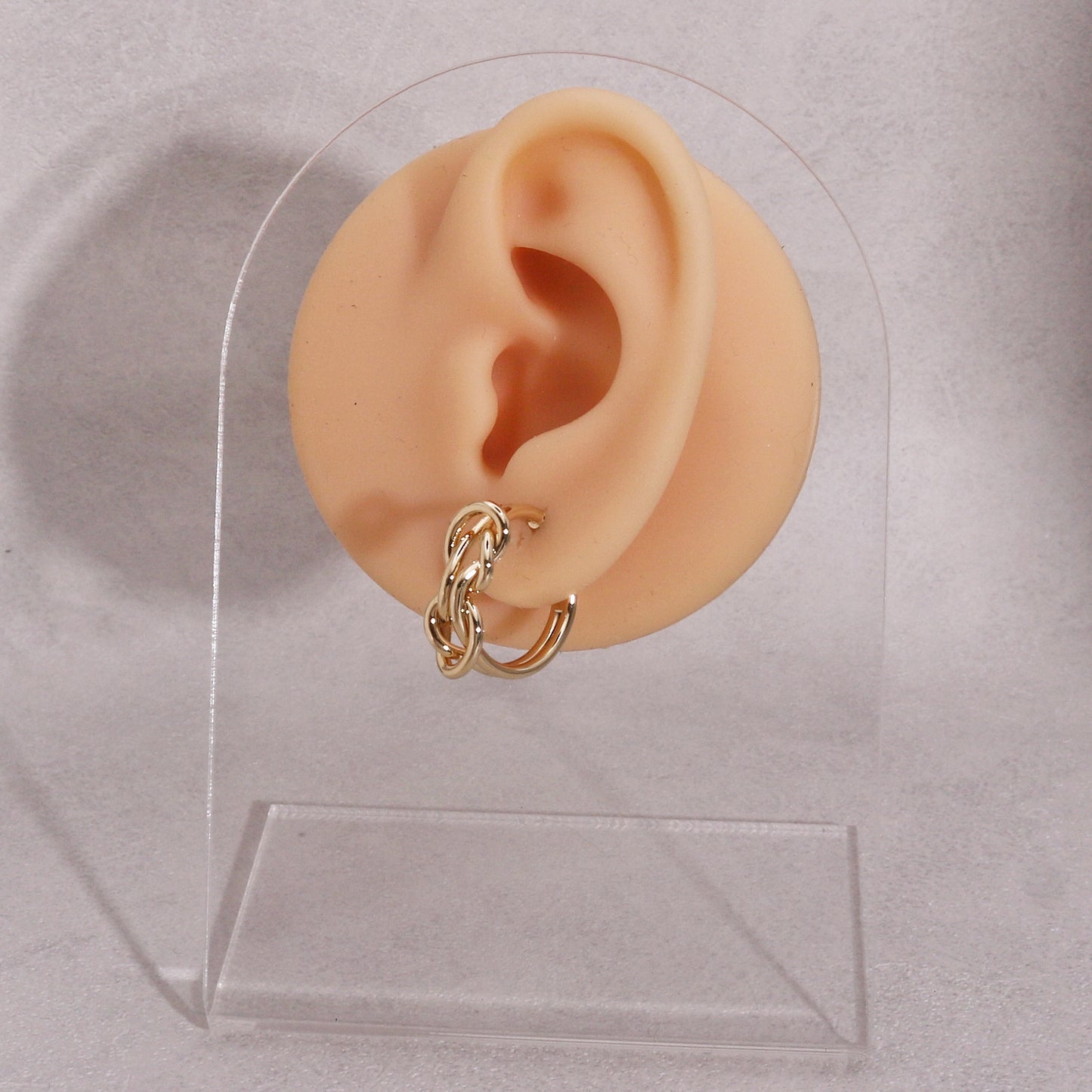 Cadence Fancy Interlooping Metal Hoop Earrings