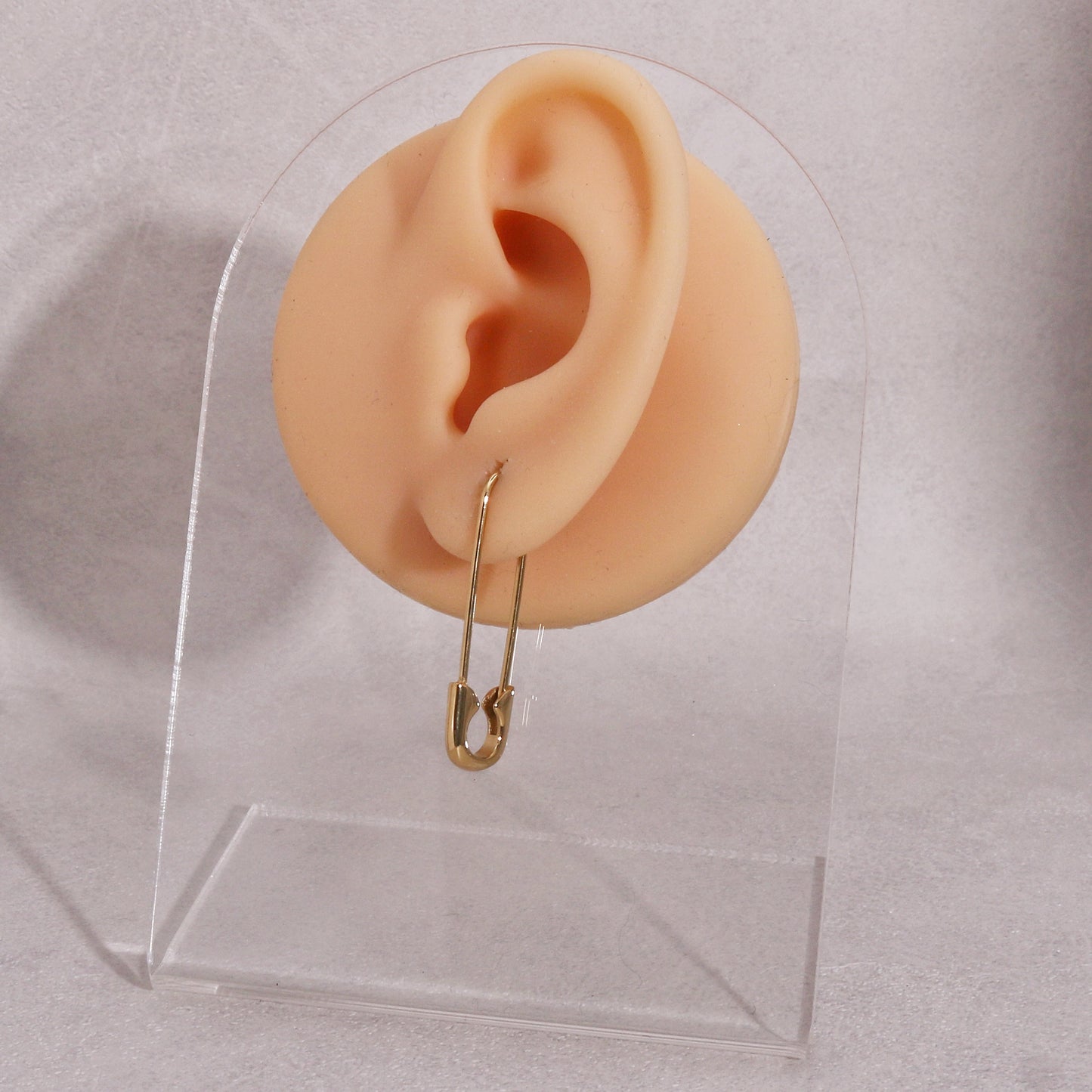 Hannah's Edgy Safety Pin Drop Earrings