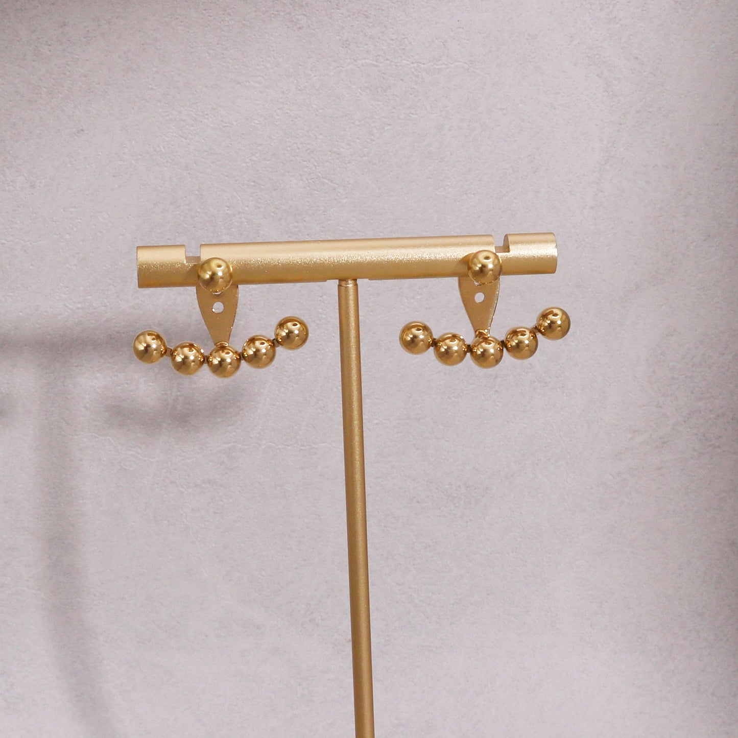 Charley Stainless Steel Beaded Drop Earring Jacket