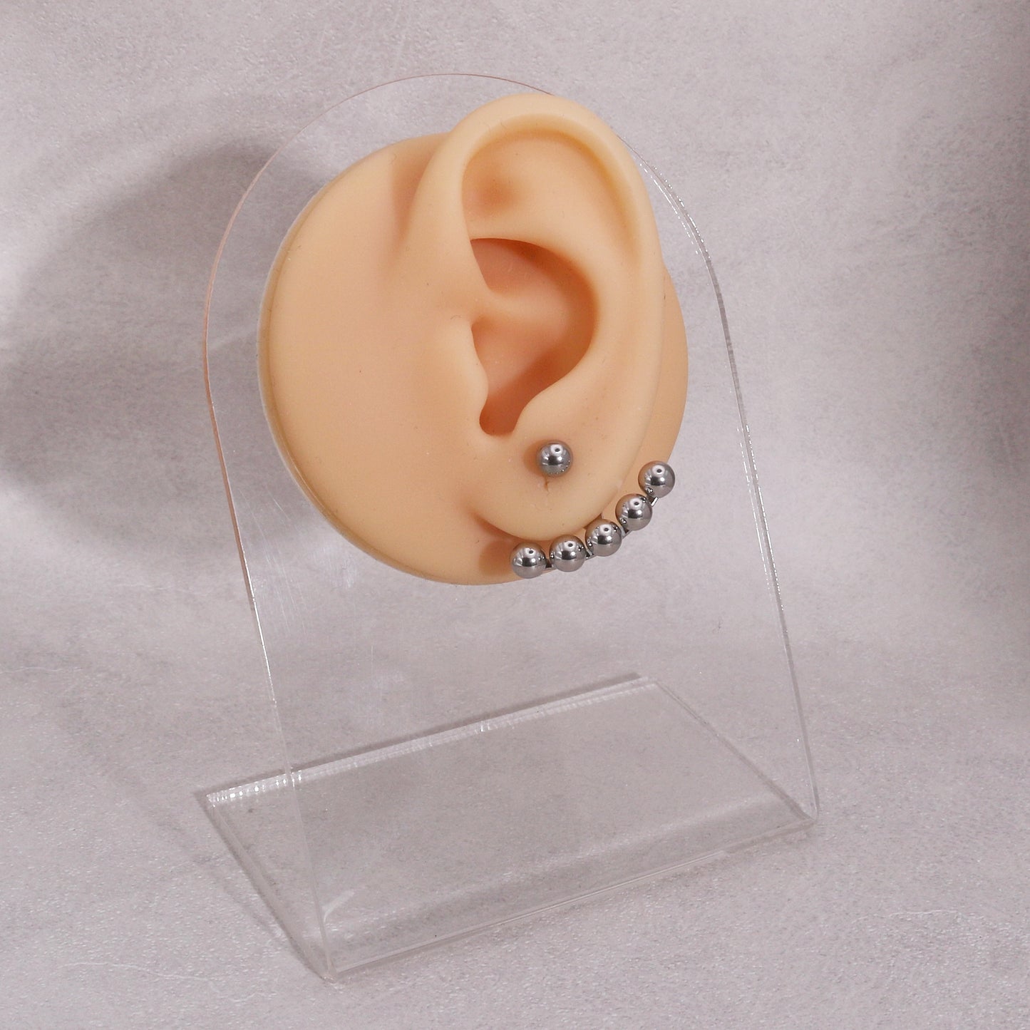 Charley Stainless Steel Beaded Drop Earring Jacket