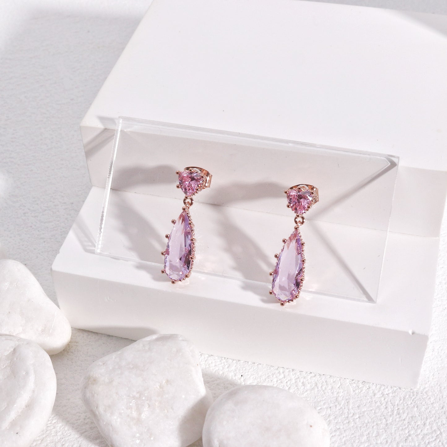 Catalina Elegant Crystal Short Dangle Earrings