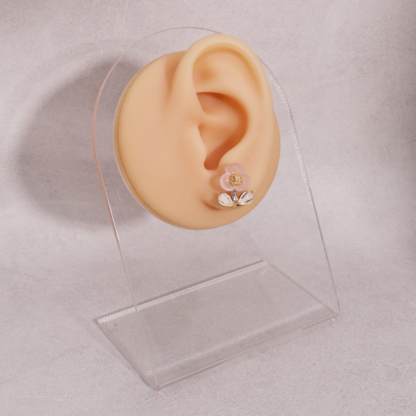 Mirren Dainty Flower Crystal Stud Earrings
