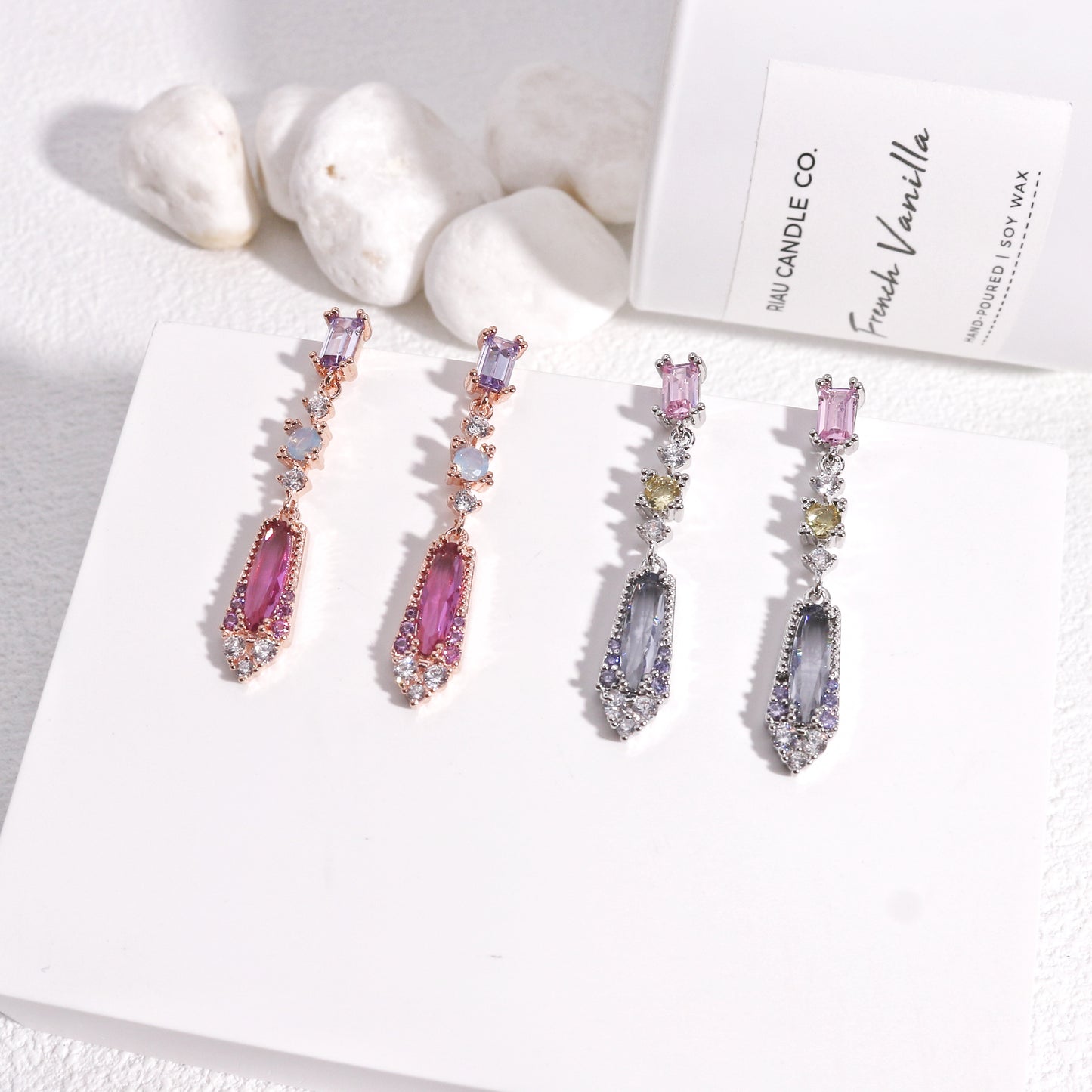 Victoria Elegant Korean Crystal Drop Earrings