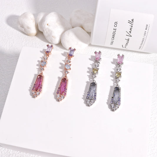 Victoria Elegant Korean Crystal Drop Earrings