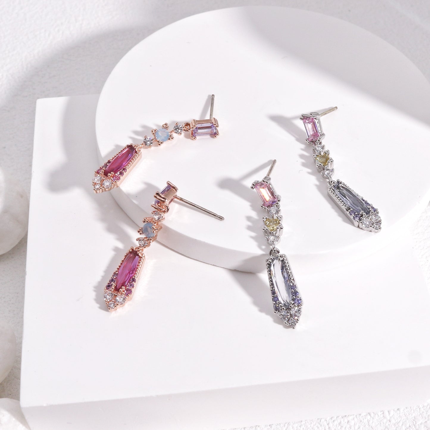 Victoria Elegant Korean Crystal Drop Earrings
