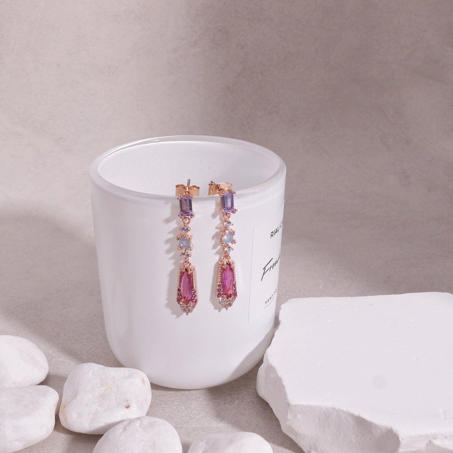 Victoria Elegant Korean Crystal Drop Earrings