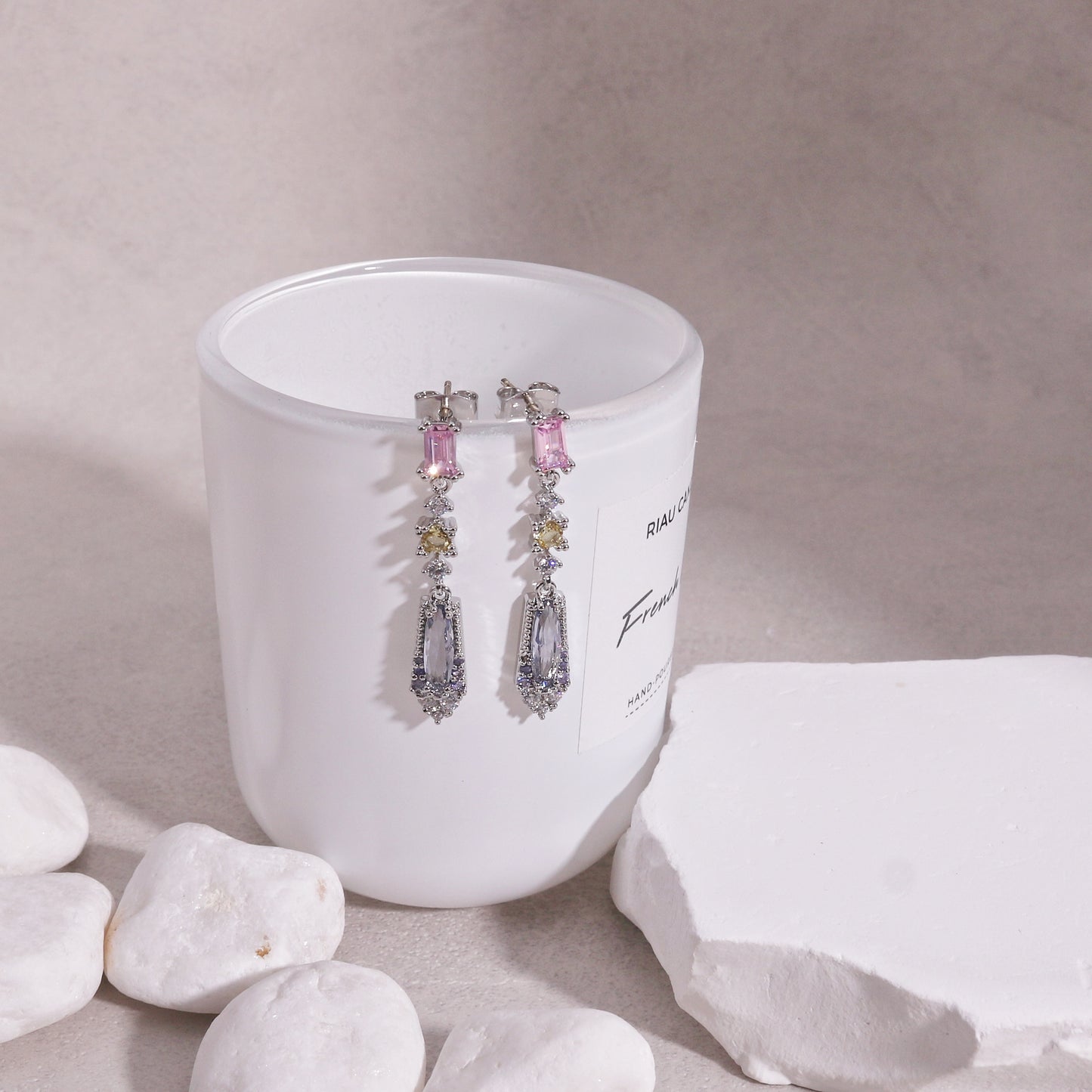 Victoria Elegant Korean Crystal Drop Earrings