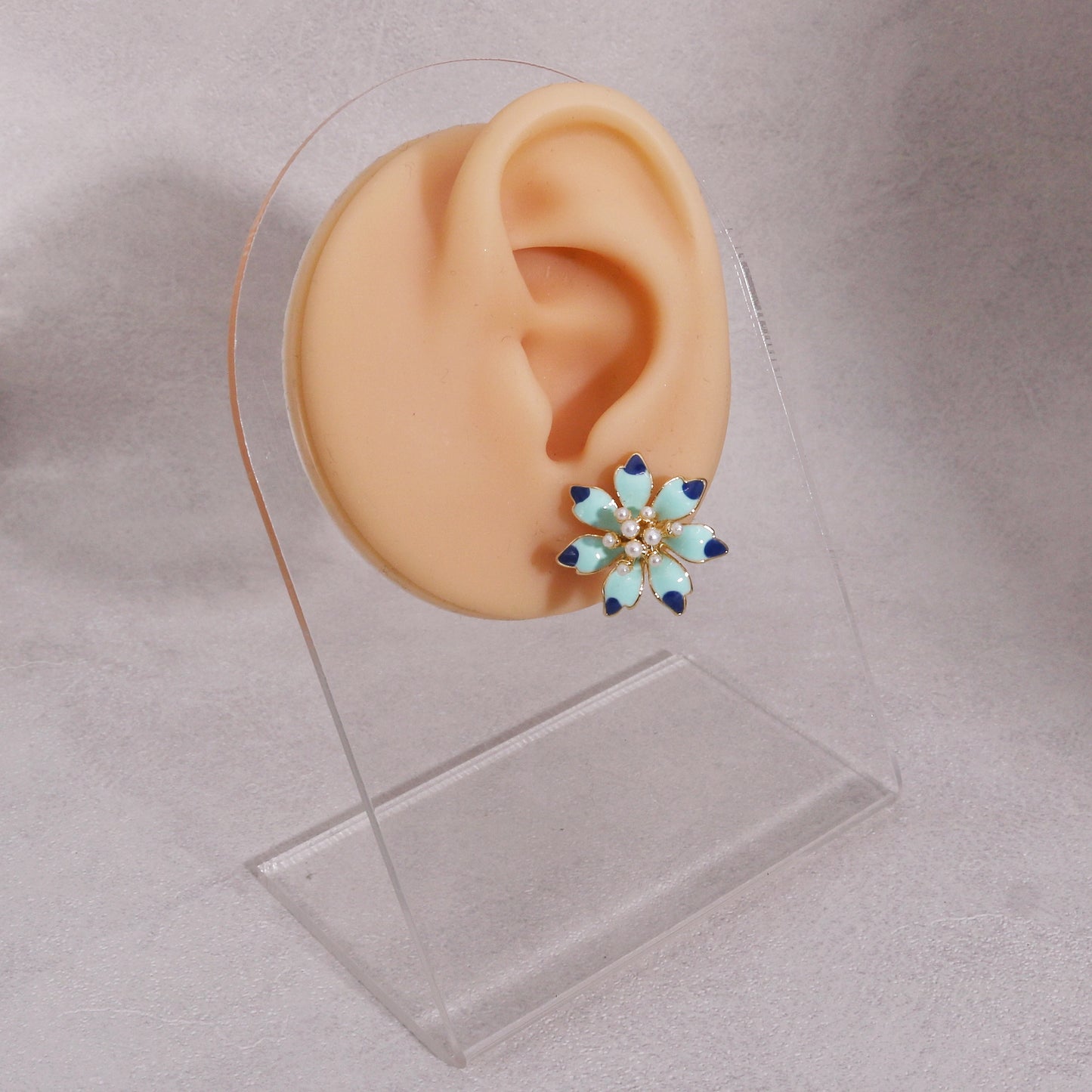 Eva Floral Statement Handcraft Stud Earrings