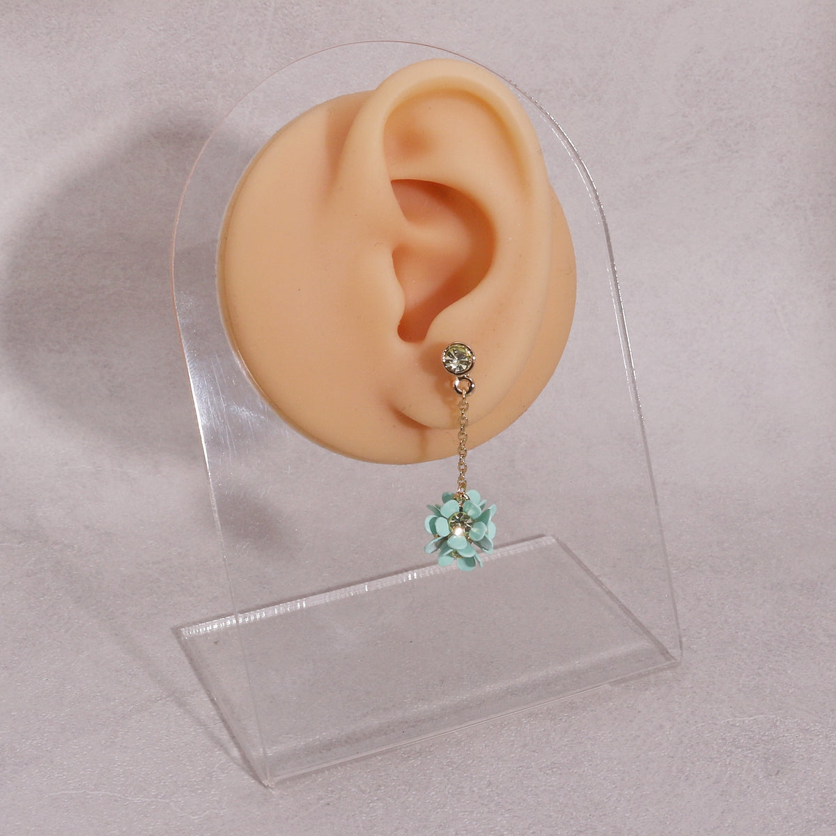 Floral Cluster Drop Dangle Earrings