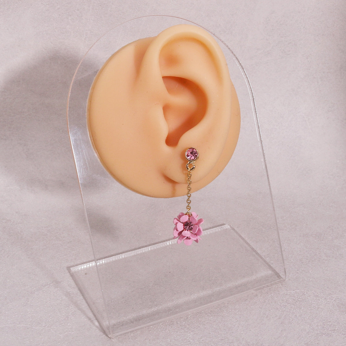 Floral Cluster Drop Dangle Earrings