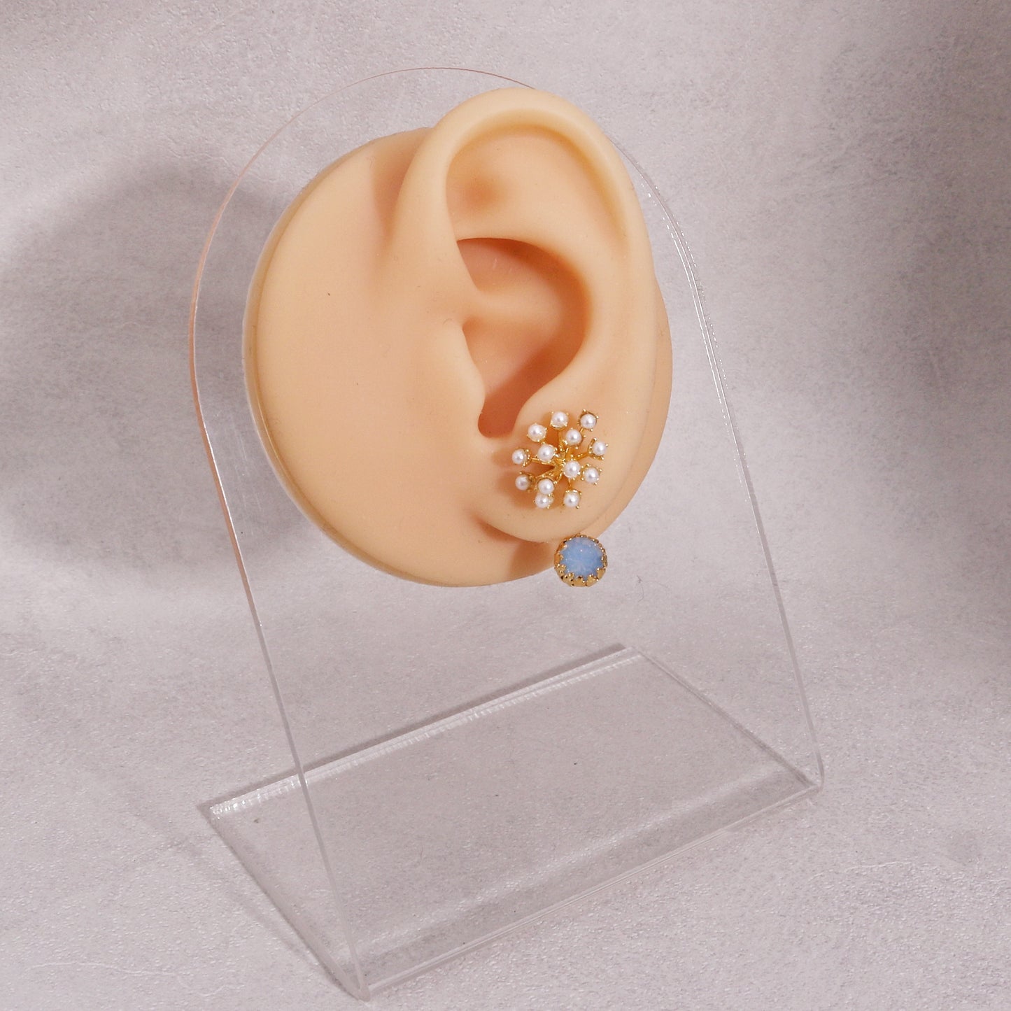 Beverly Asymmetrical Avant Garde Front Back Earrings