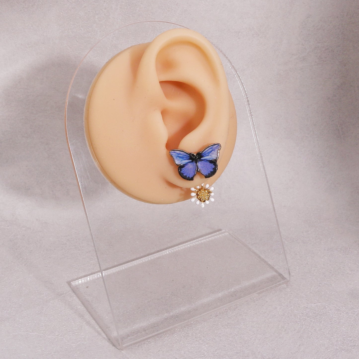 Beverly Asymmetrical Avant Garde Front Back Earrings