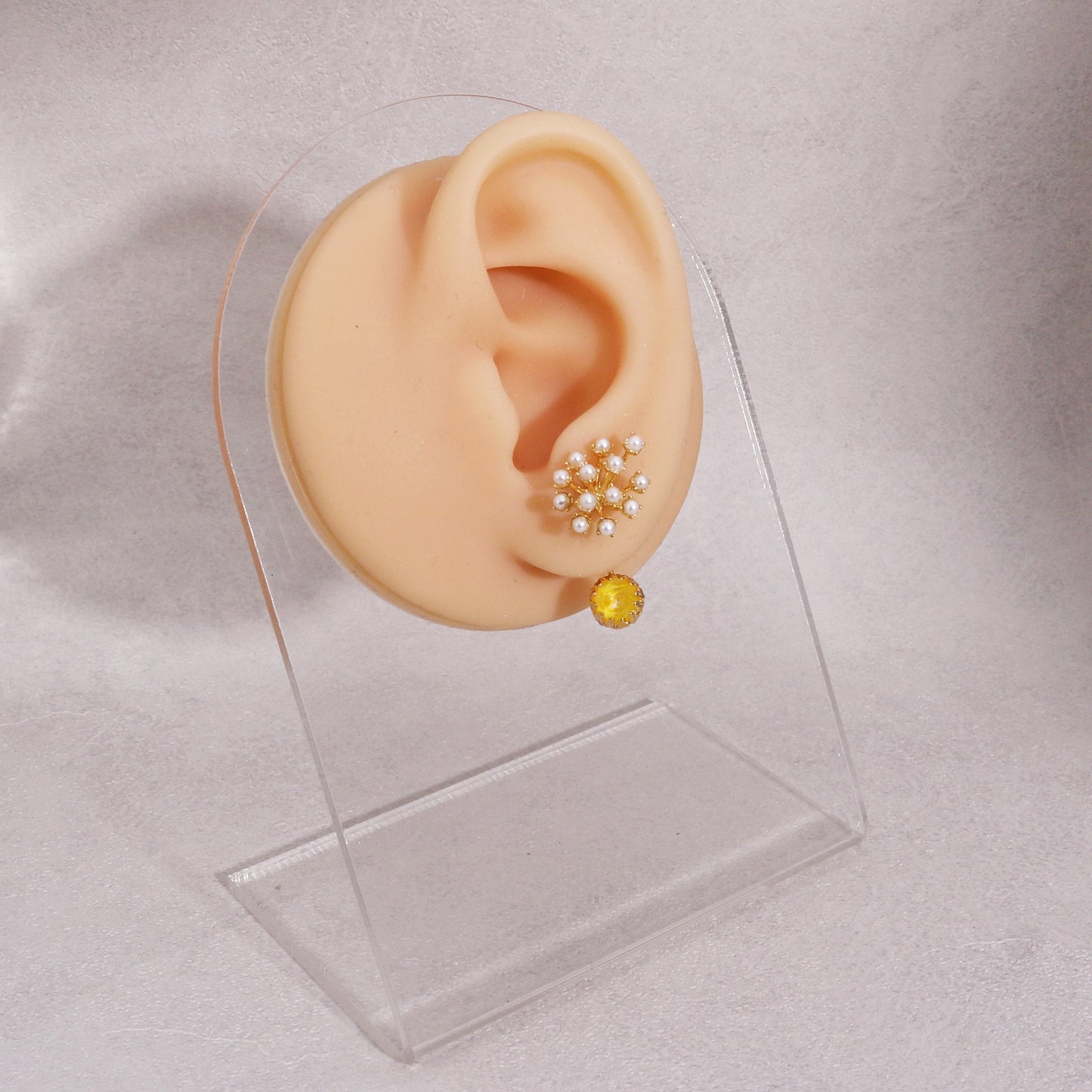 Beverly Asymmetrical Avant Garde Front Back Earrings
