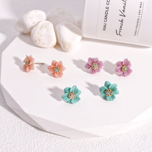 Katie Mini Floral Candy Stud Earrings