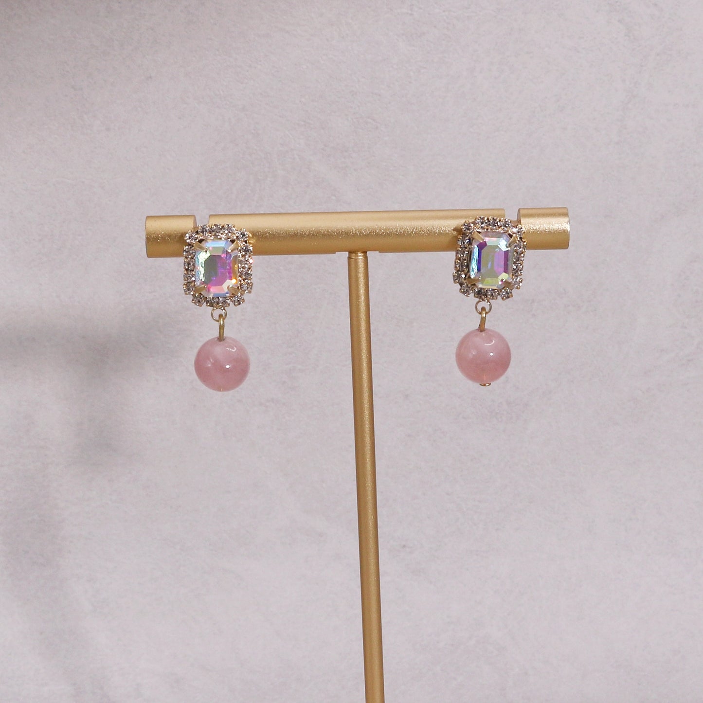 Olivia Natural Gemstone and Crystal Drop Earrings