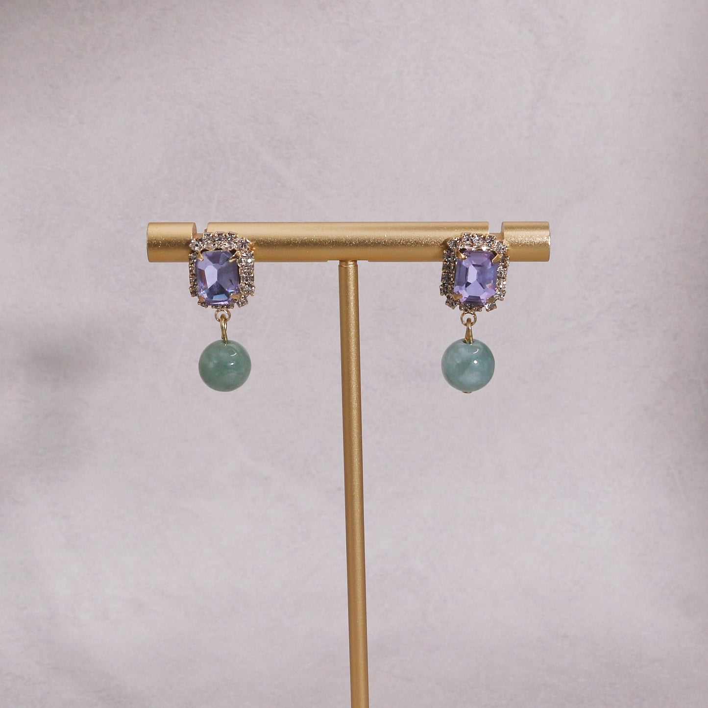 Olivia Natural Gemstone and Crystal Drop Earrings