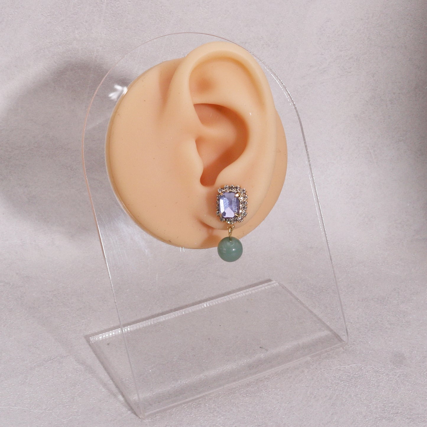 Olivia Natural Gemstone and Crystal Drop Earrings