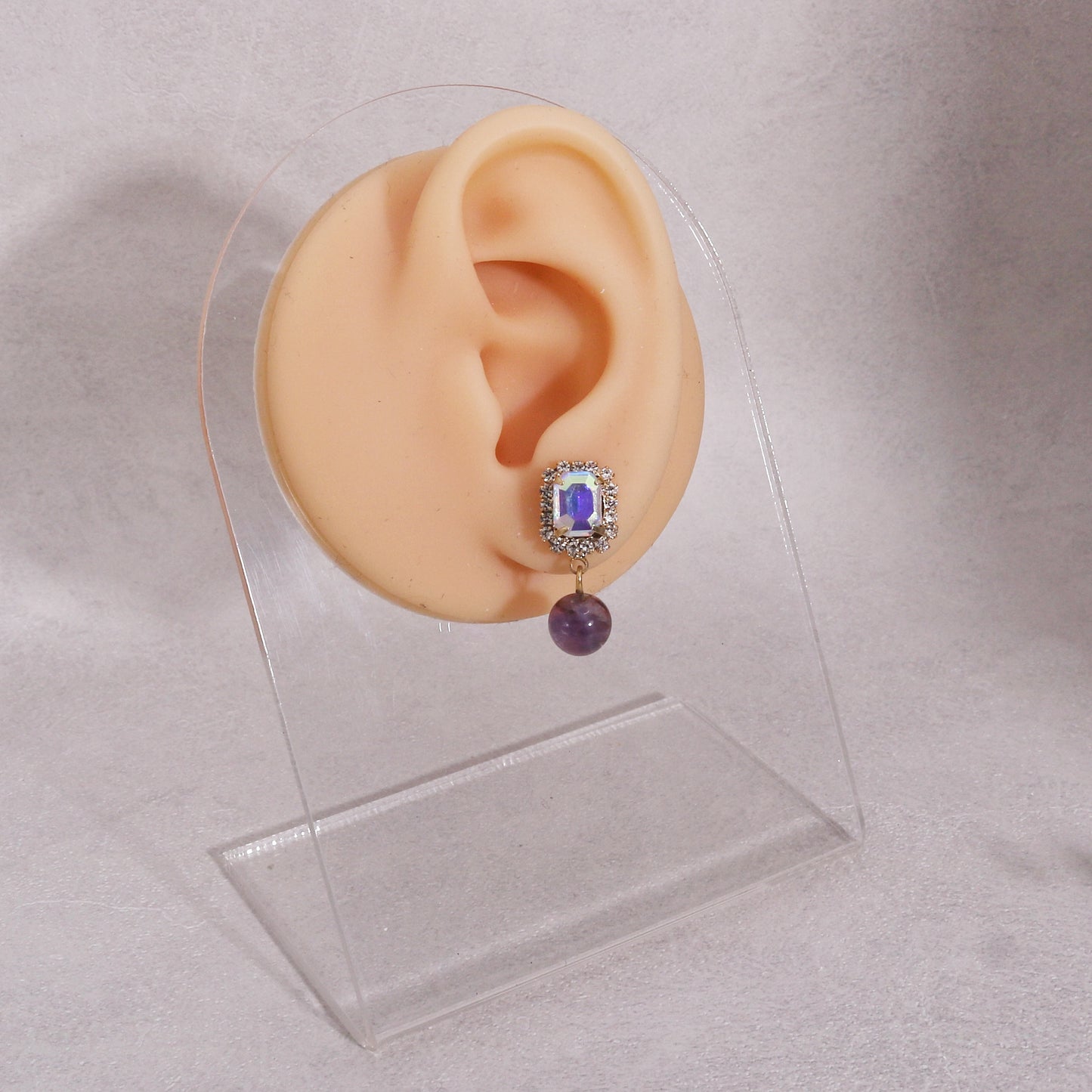 Olivia Natural Gemstone and Crystal Drop Earrings