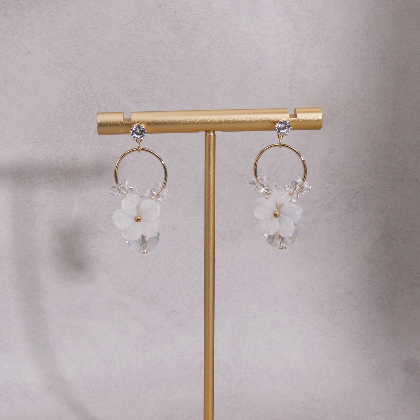 Solana Crystal Dazzling Floral Drop Earrings
