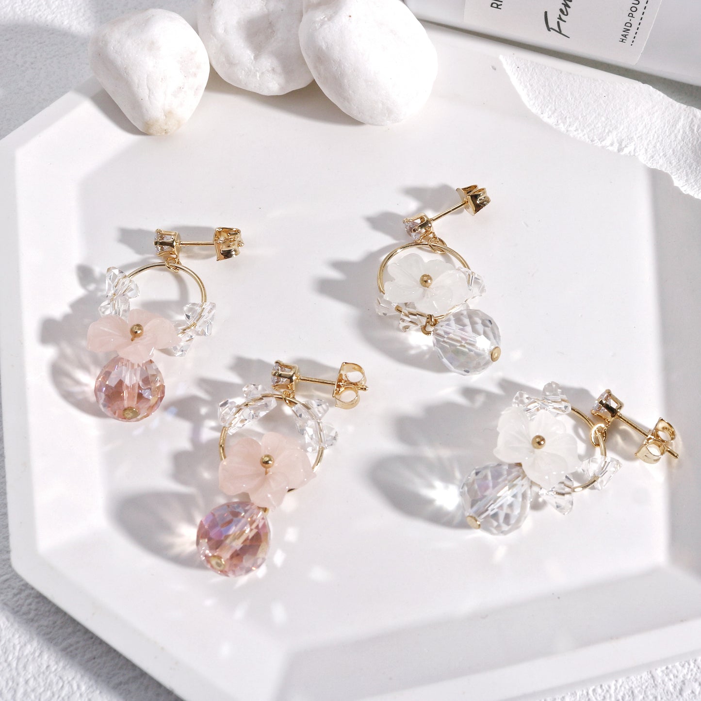 Solana Crystal Dazzling Floral Drop Earrings