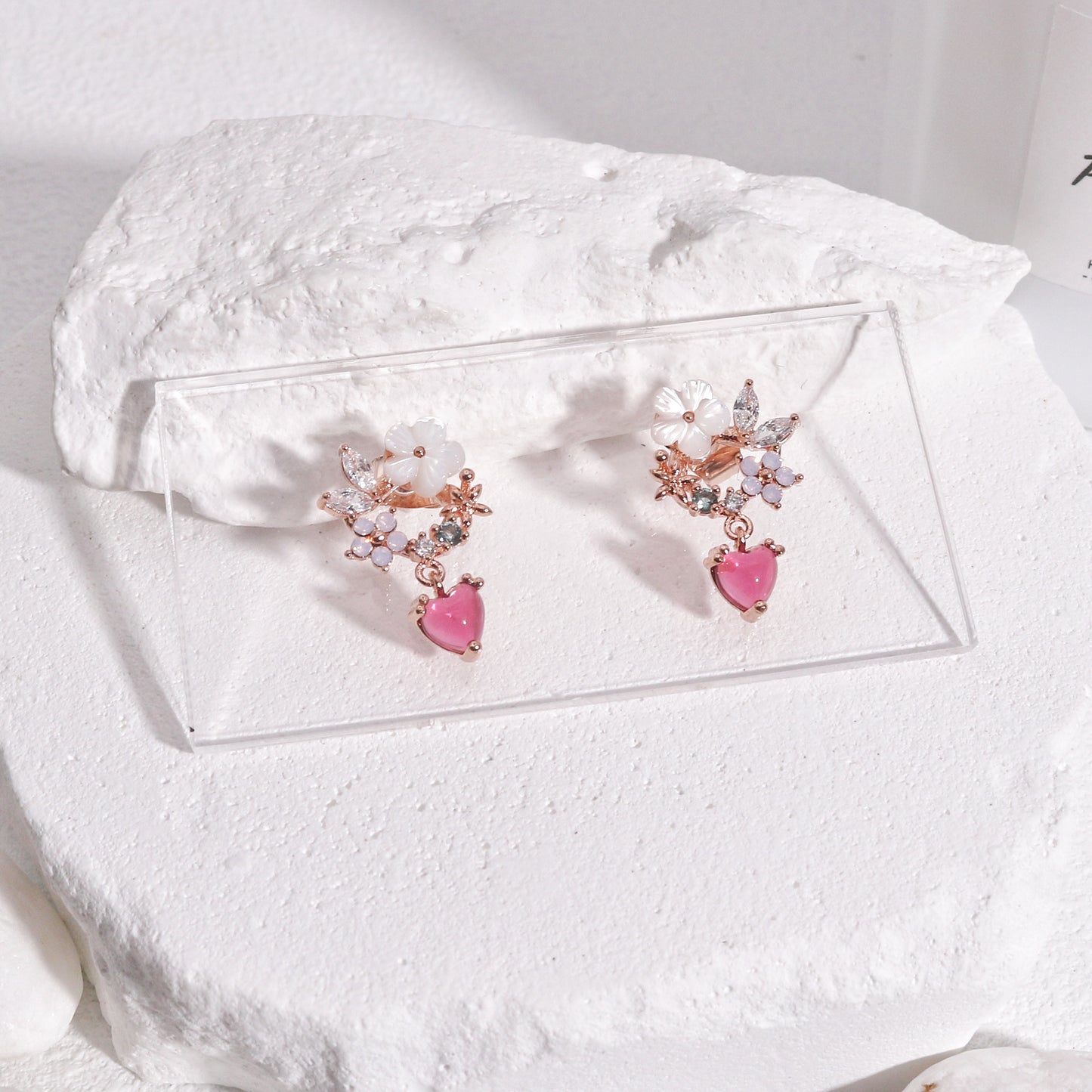 Charlotte Dainty Korean Styled Floral Drop Earrings