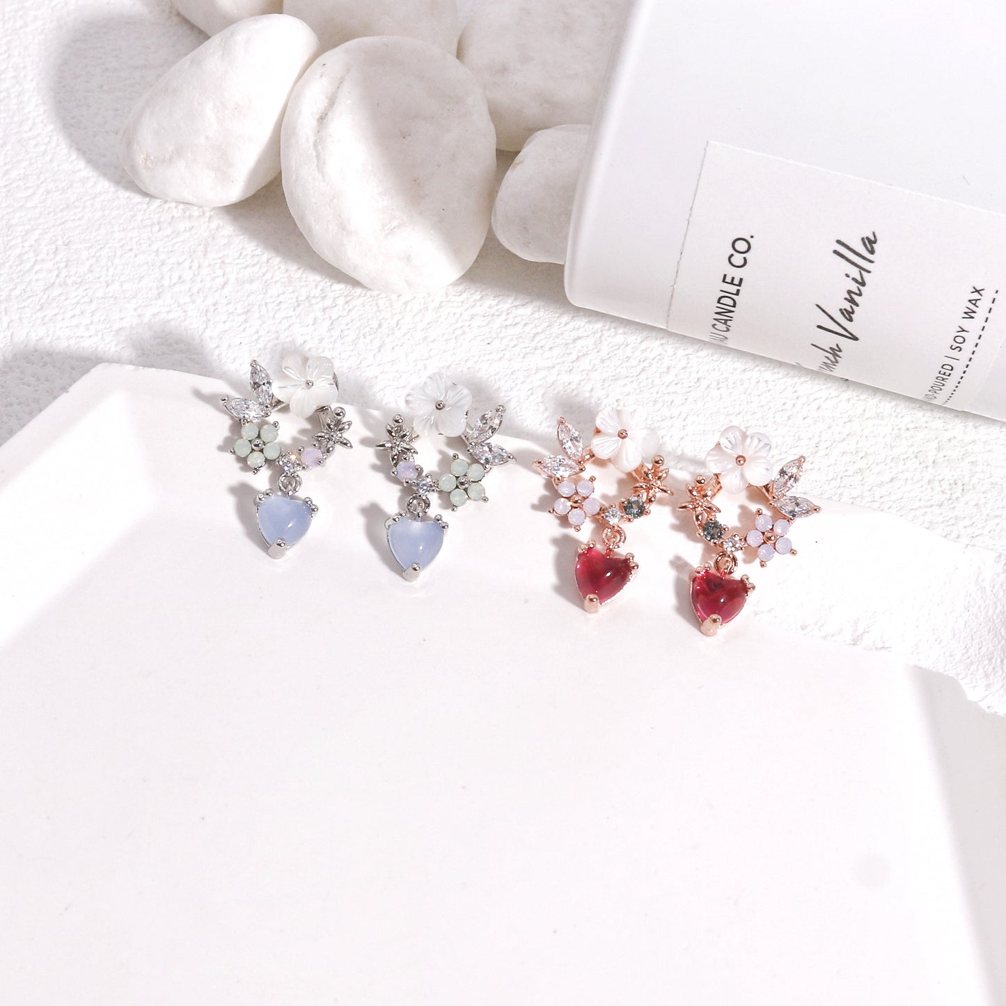 Charlotte Dainty Korean Styled Floral Drop Earrings