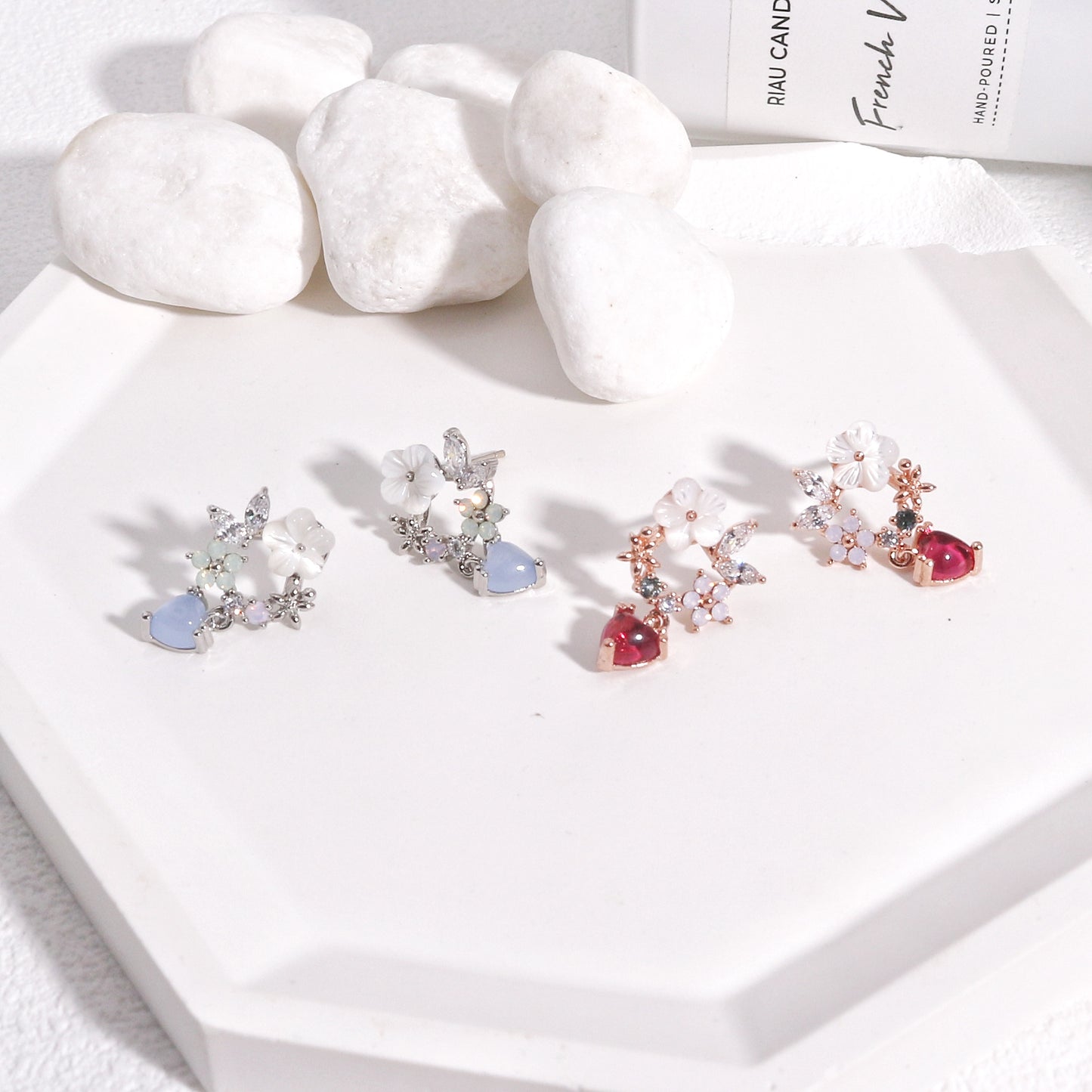 Charlotte Dainty Korean Styled Floral Drop Earrings