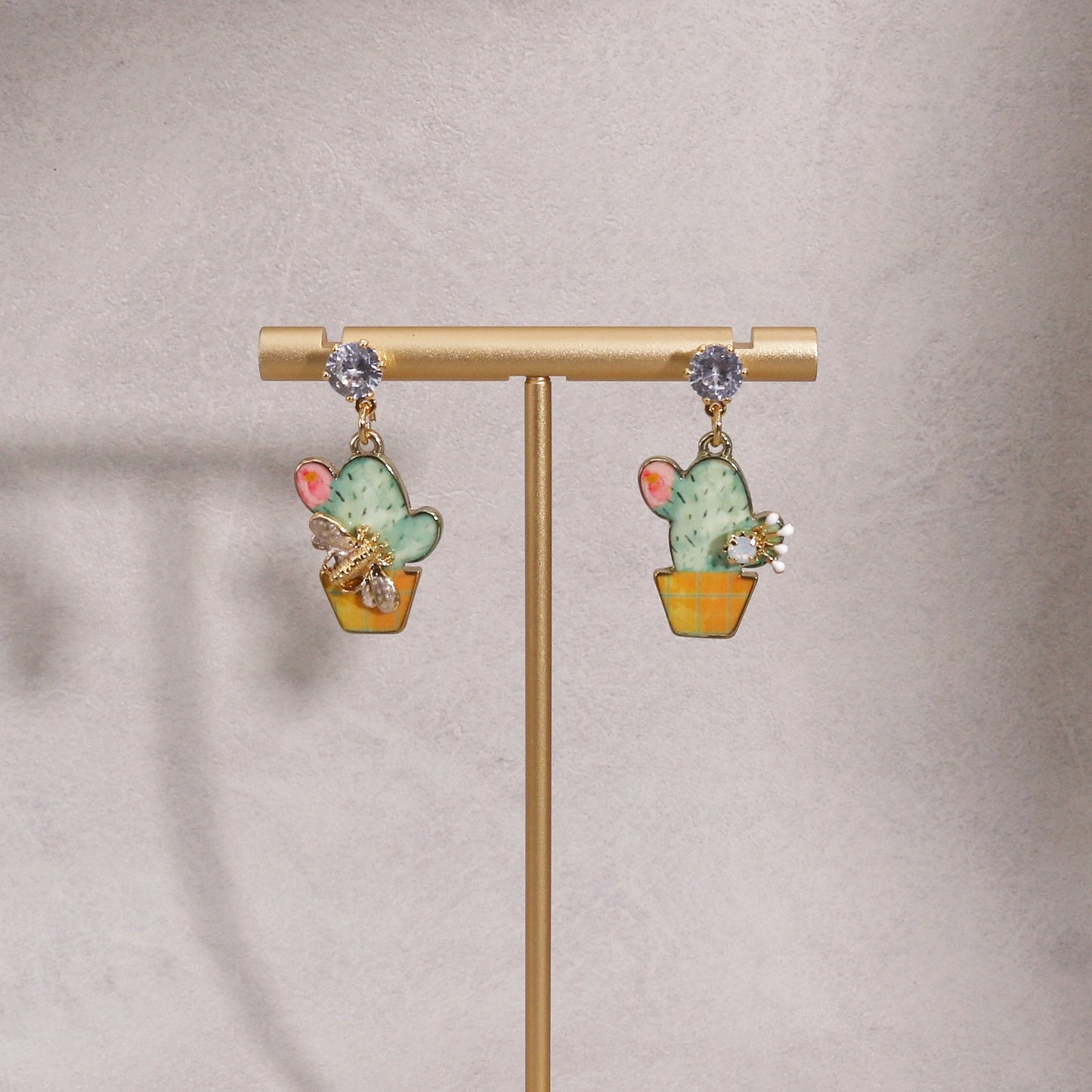 Fun Cactus Drop Dangle Fashion Earrings