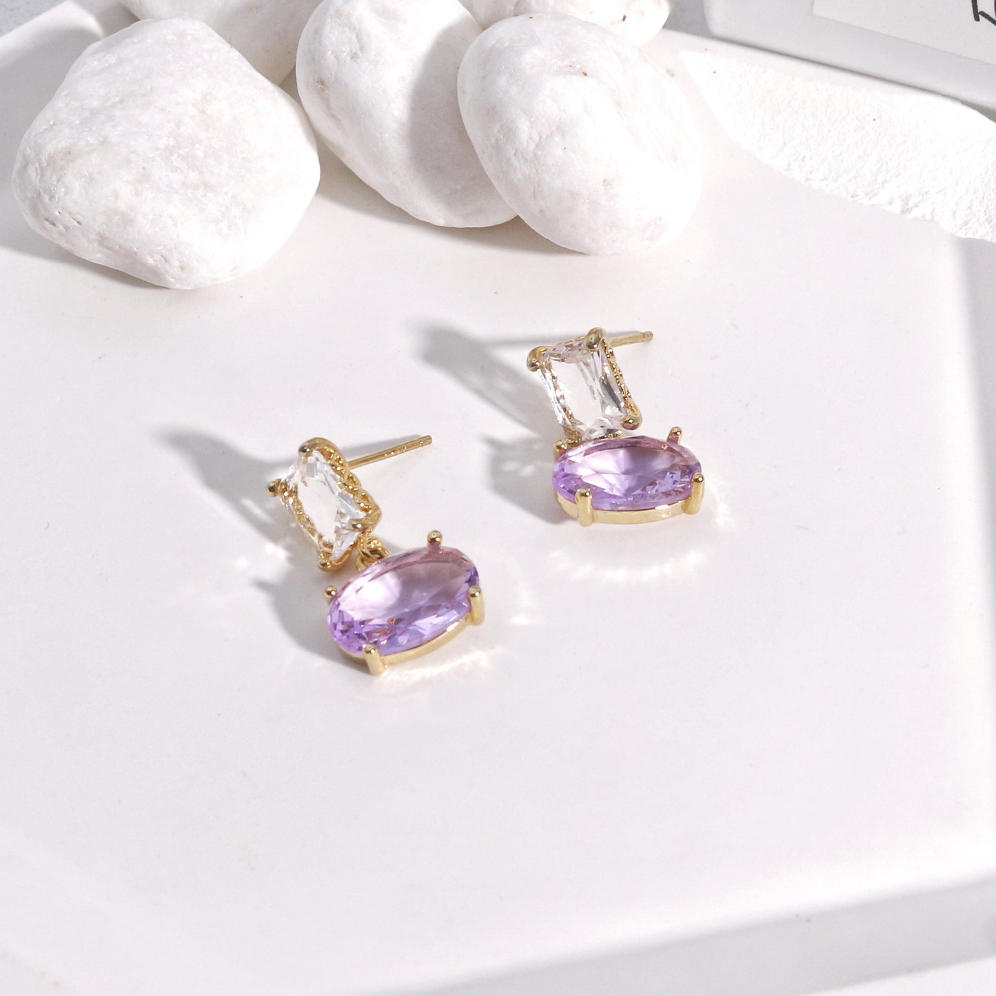 Ciara Luxury Glamour CZ Drop Earrings
