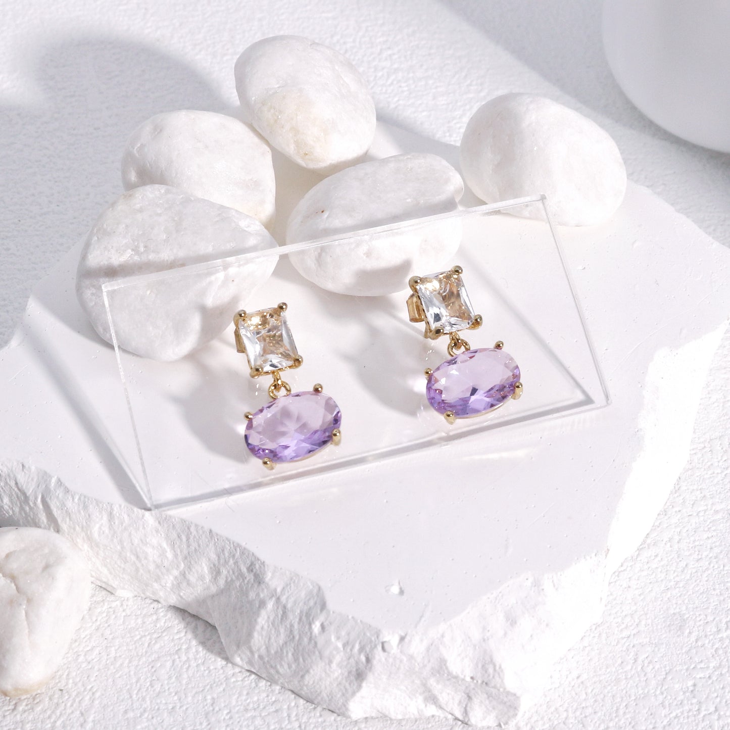 Ciara Luxury Glamour CZ Drop Earrings