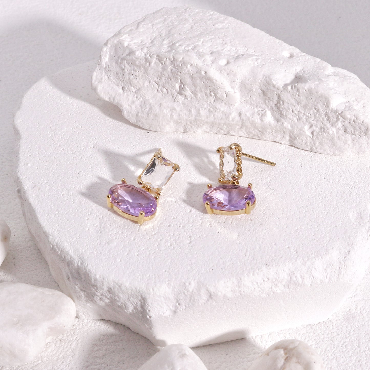 Ciara Luxury Glamour CZ Drop Earrings