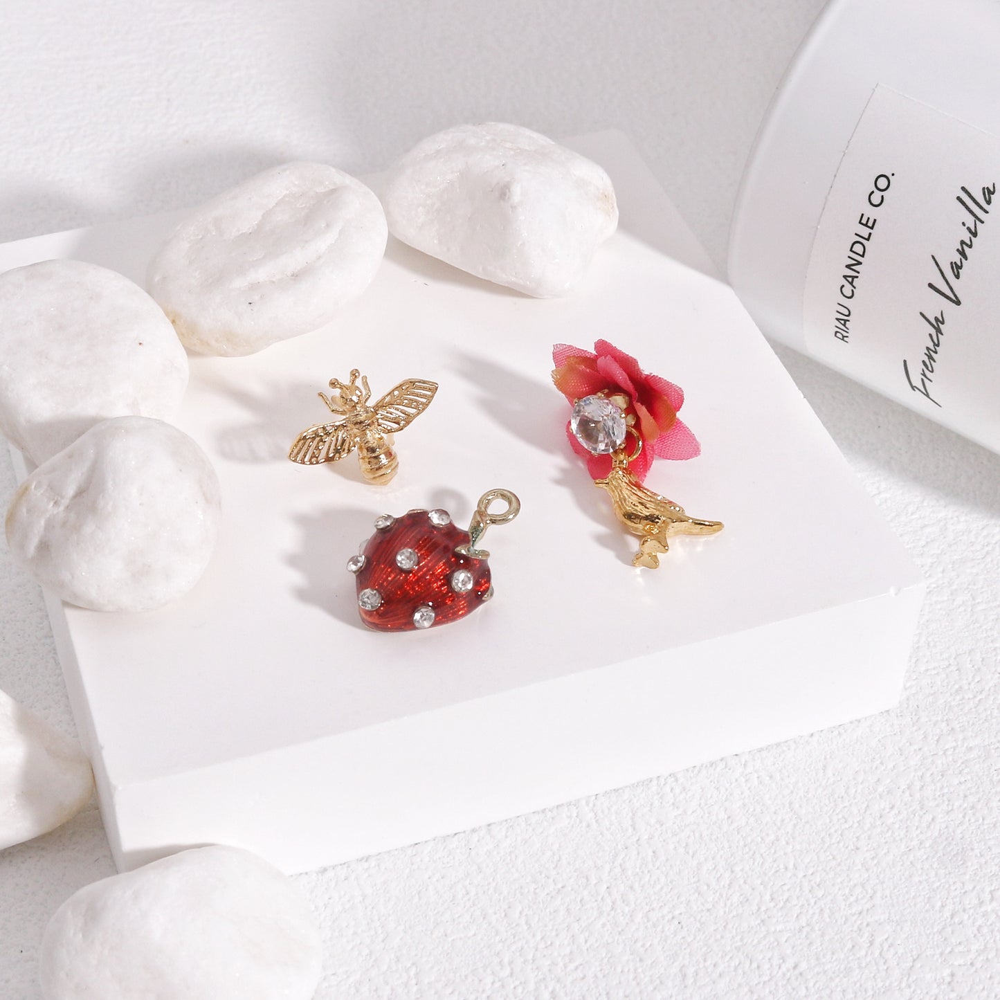 Clara Limited Edition Asymmetrical Korean Bumble Bee Earrings