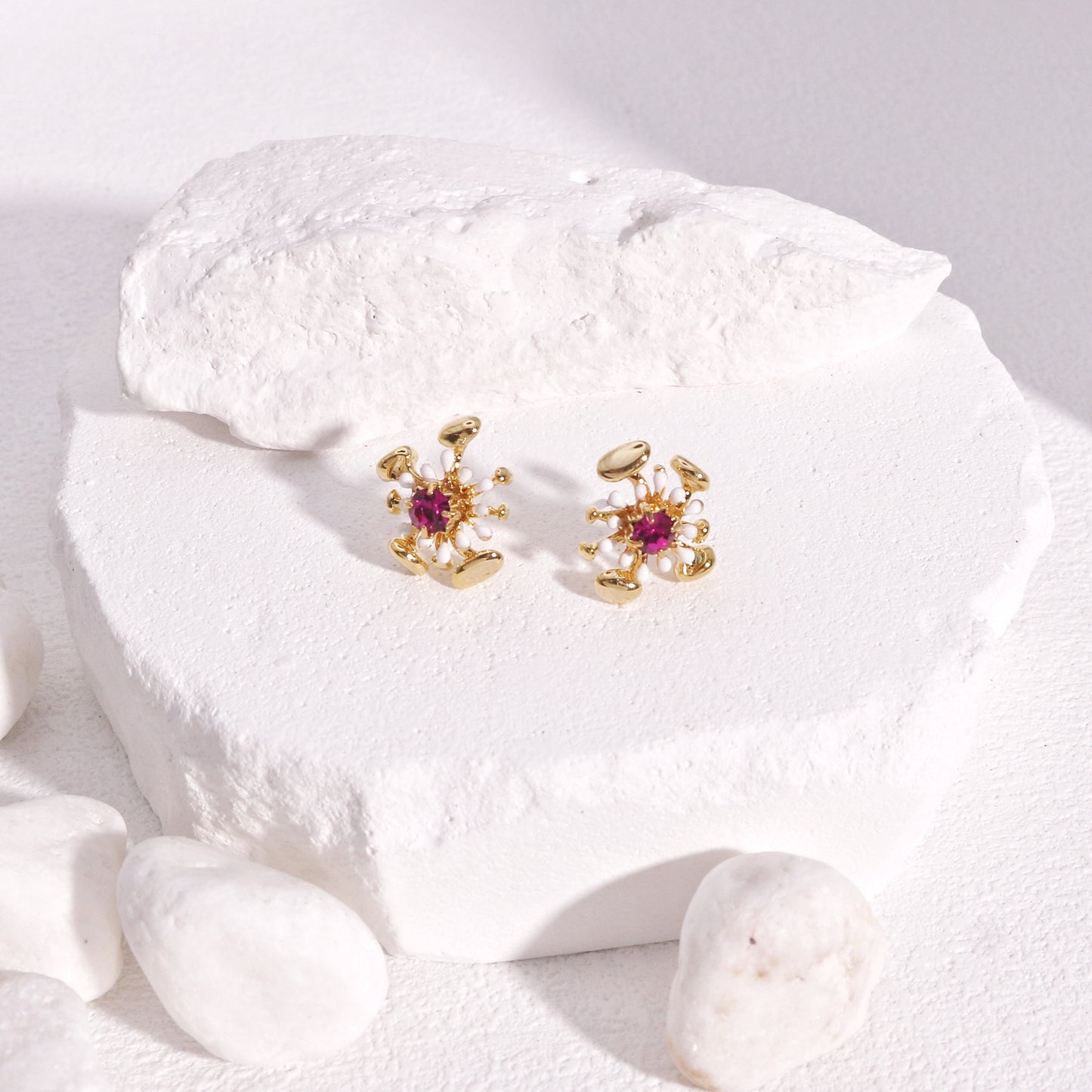 Madeline Luxury Star-Burst Crystal Stud Earrings