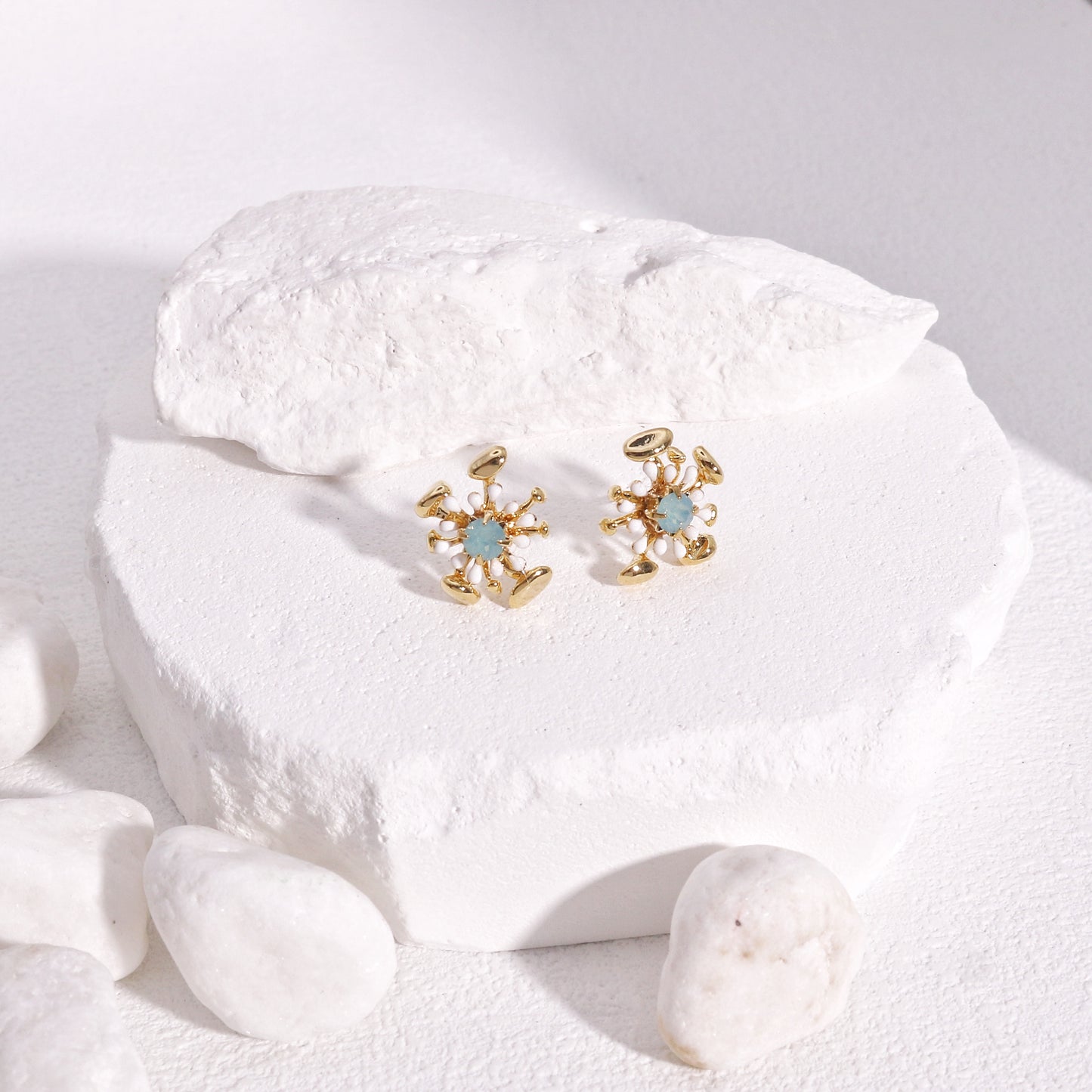 Madeline Luxury Star-Burst Crystal Stud Earrings