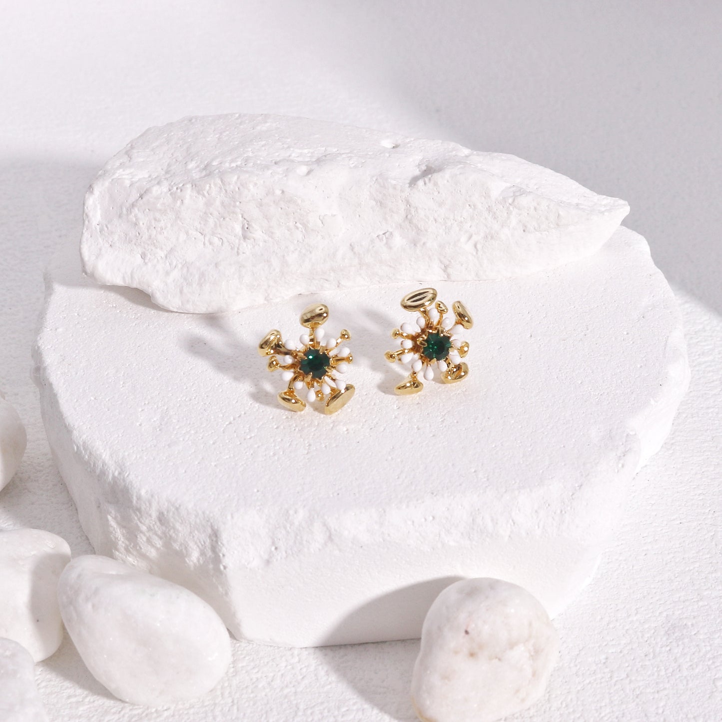 Madeline Luxury Star-Burst Crystal Stud Earrings
