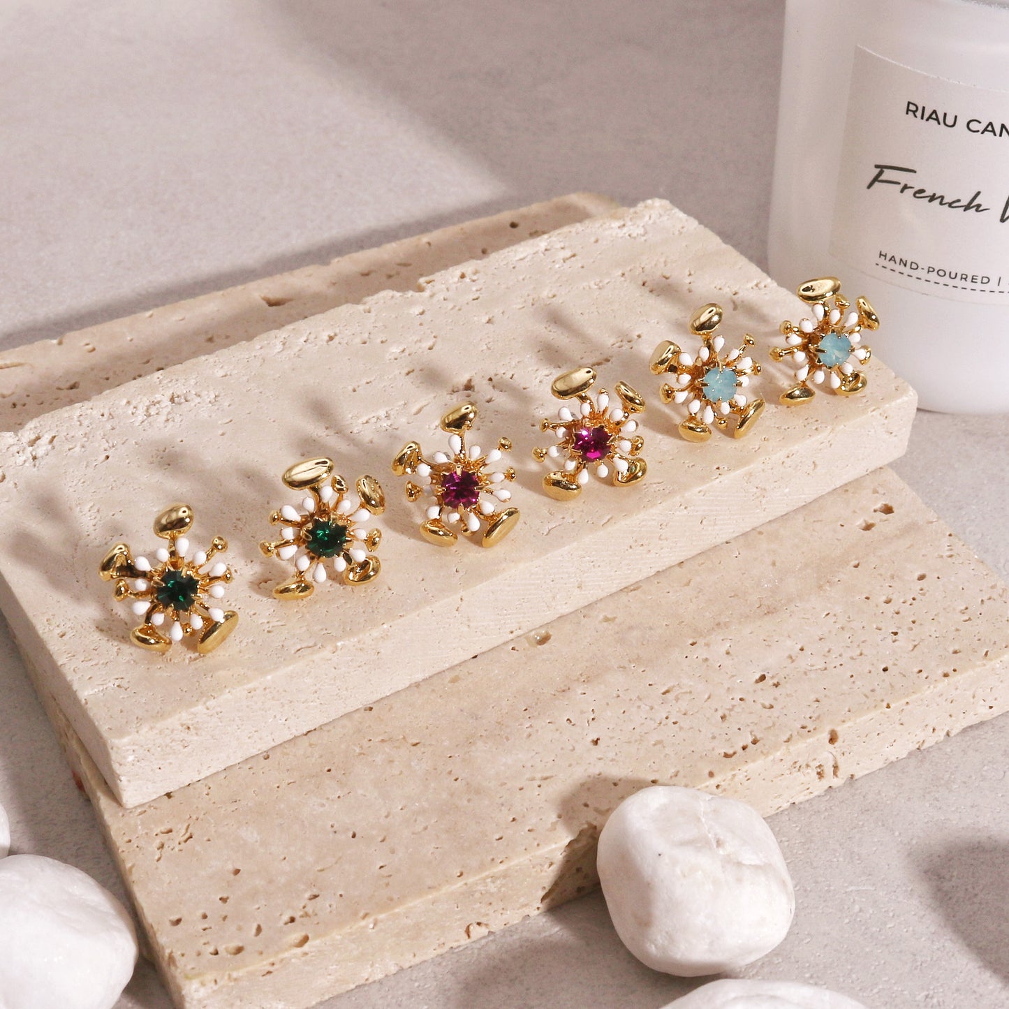 Madeline Luxury Star-Burst Crystal Stud Earrings