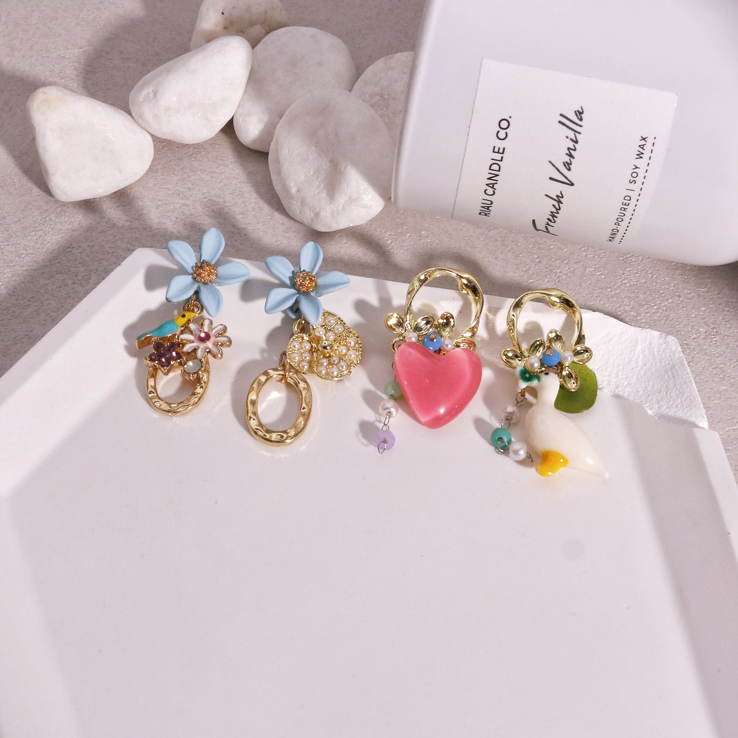 Asymmetric Sweet Fashion Dangle Earrings