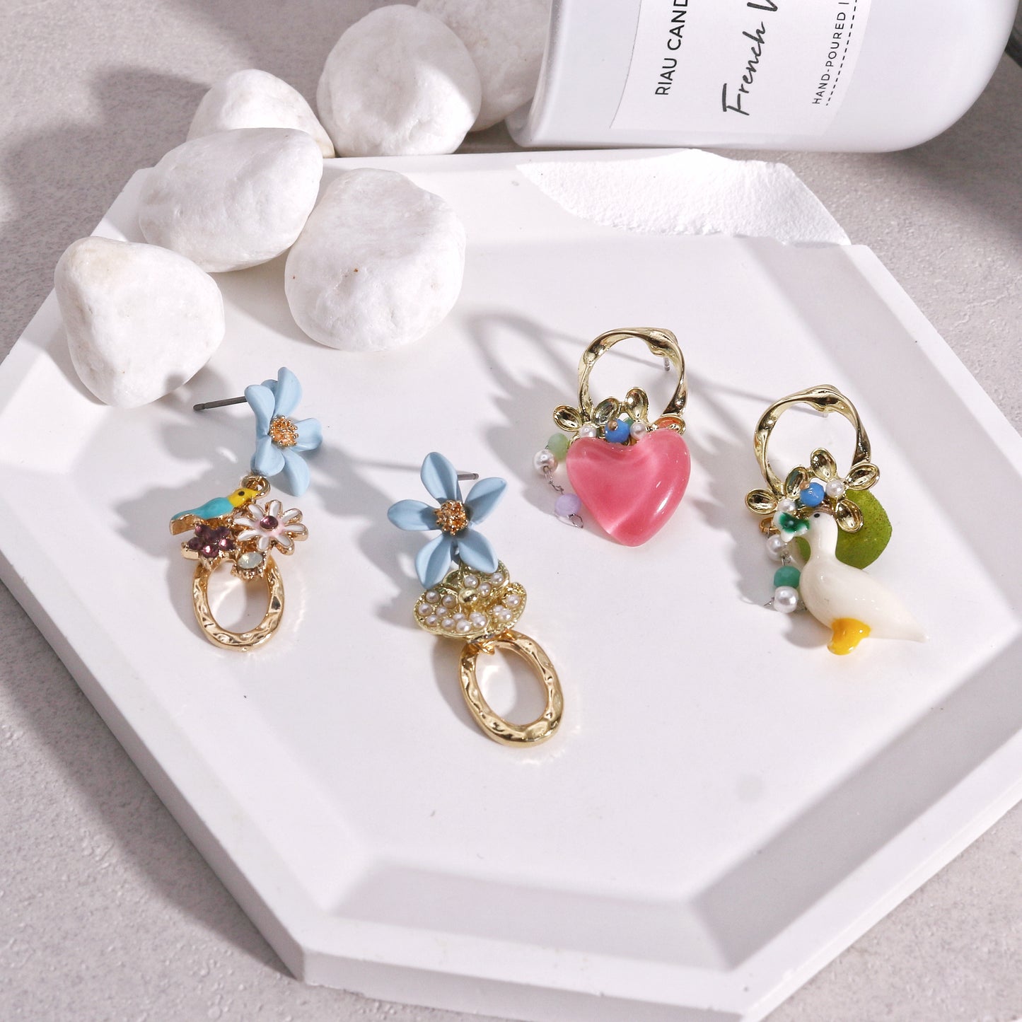 Asymmetric Sweet Fashion Dangle Earrings