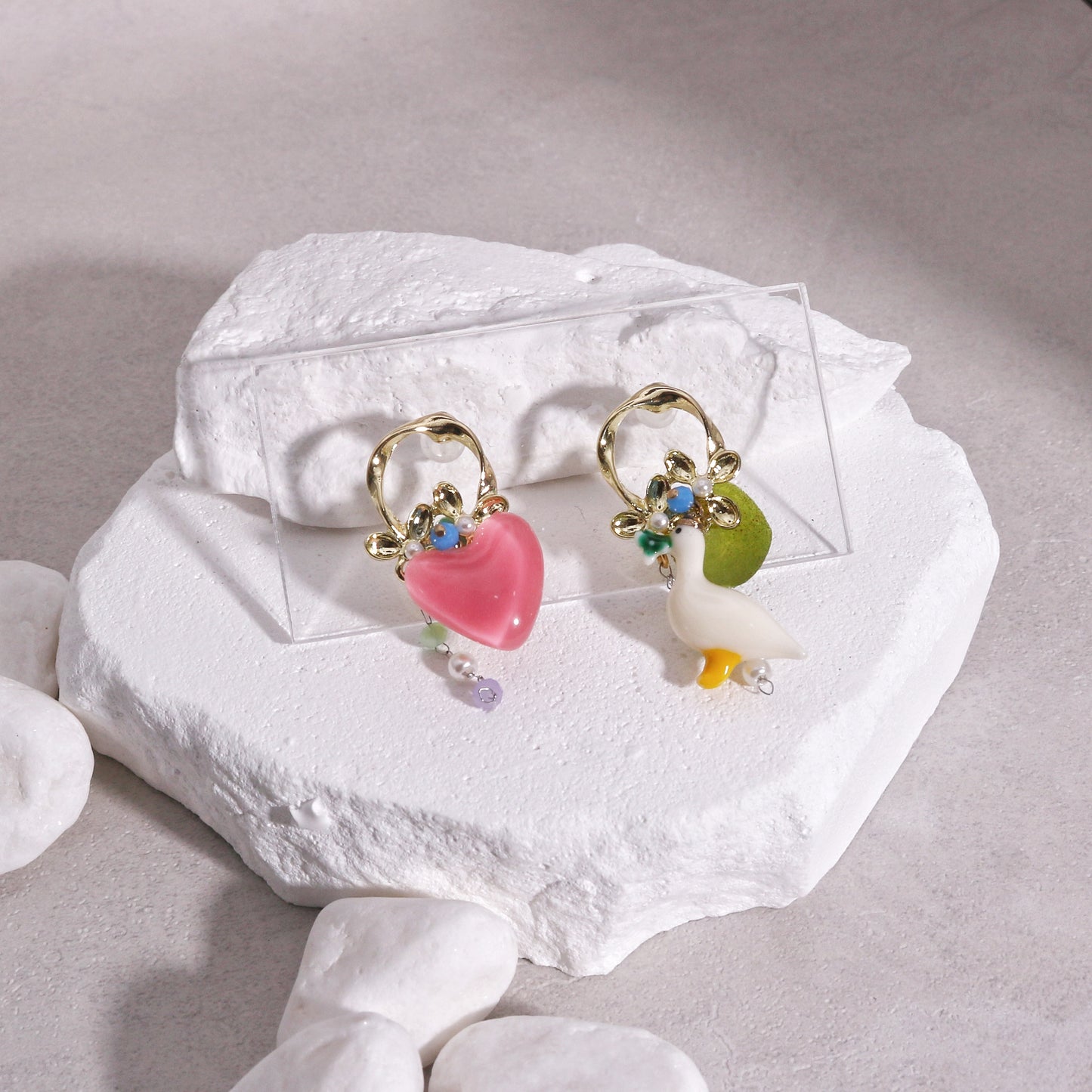 Asymmetric Sweet Fashion Dangle Earrings
