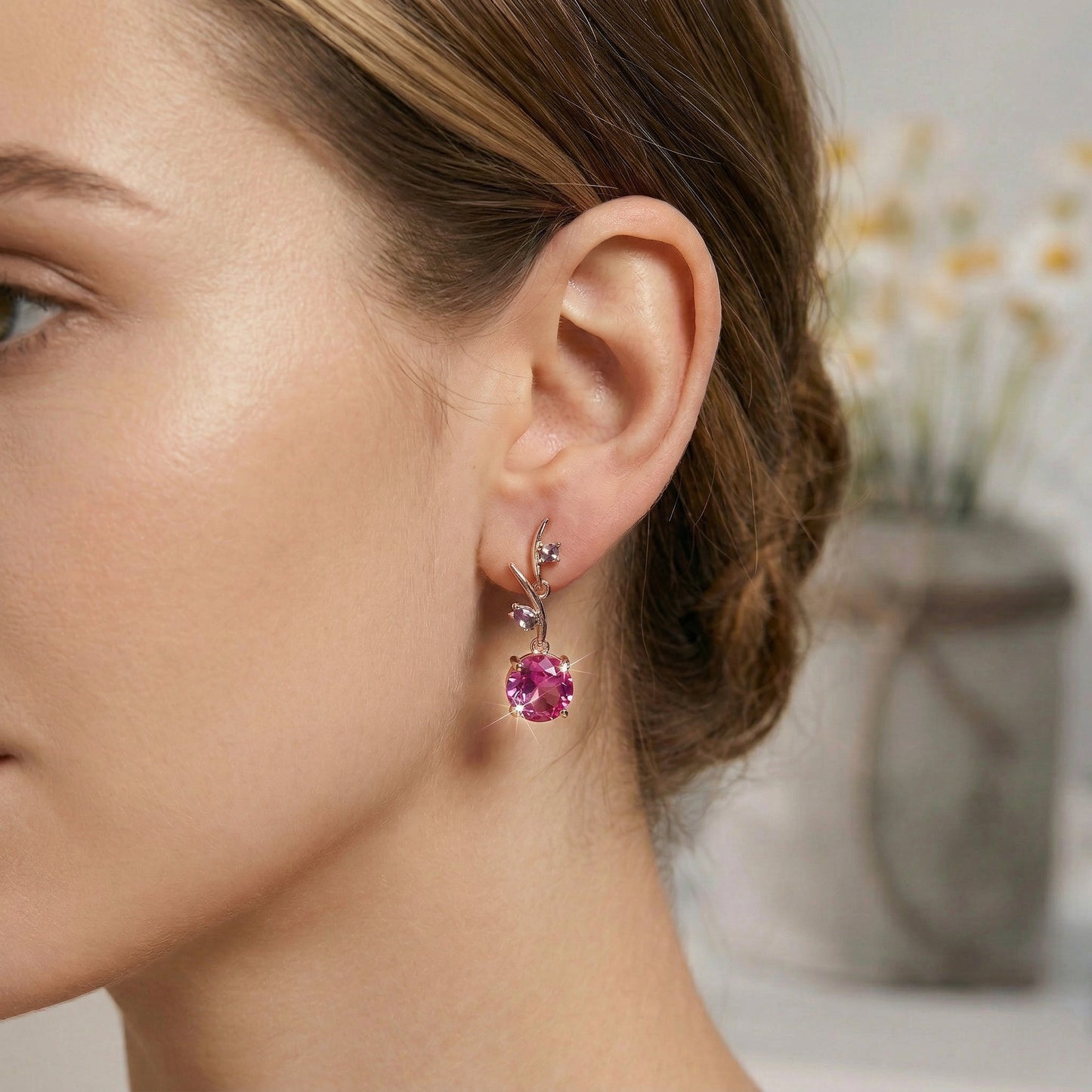 Cailie Elegant Luxury CZ Drop Earrings