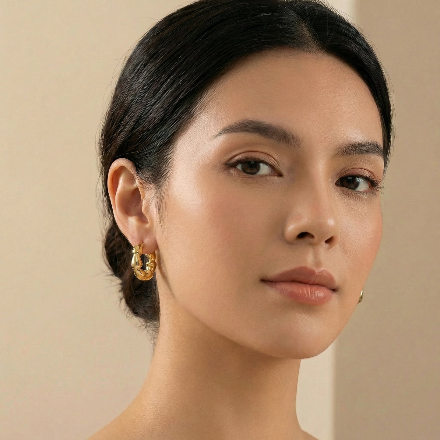 Piper Edgy Geometric Jagged Hoop Earrings