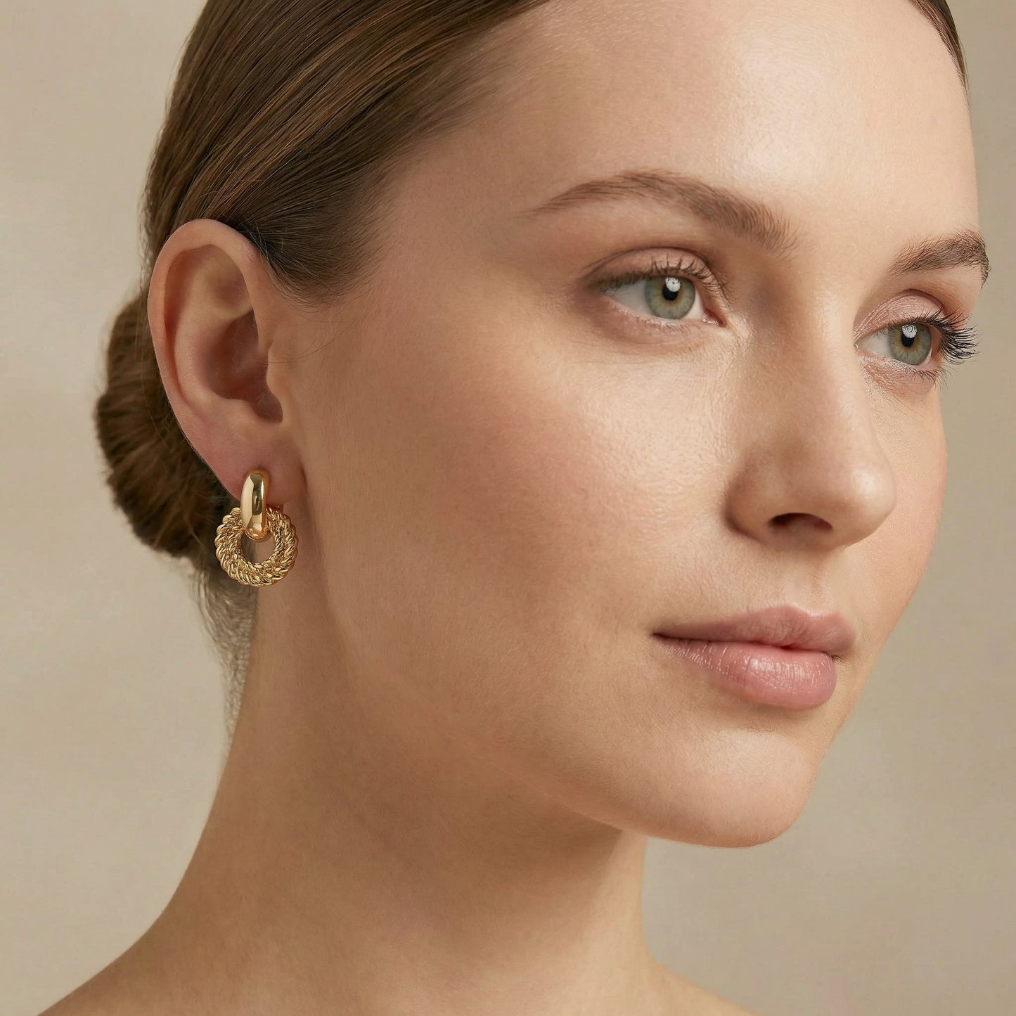 Nadya Vintage Statement Stud Earrings