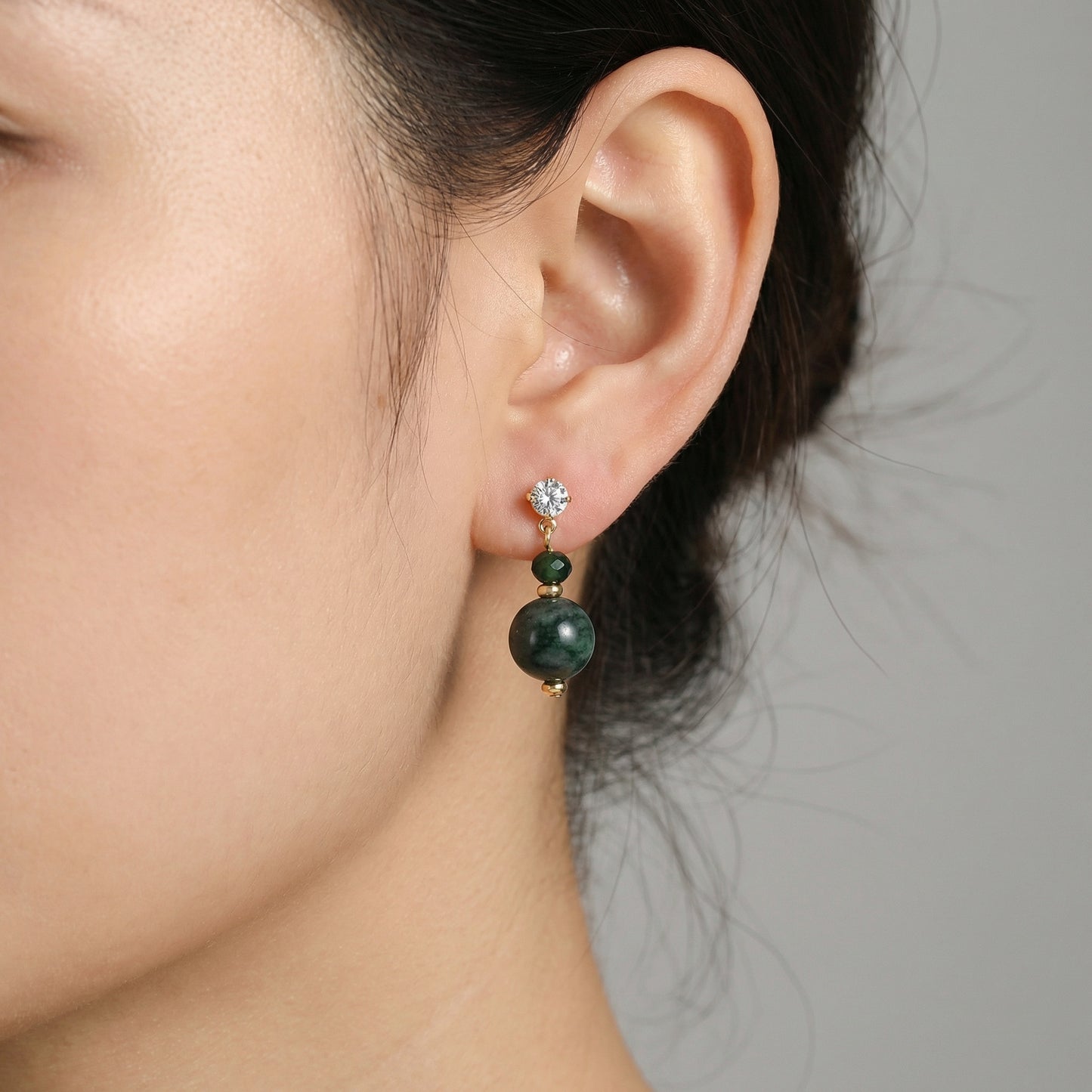 Shiloh Handwired Beaded Gem Drop Earrings