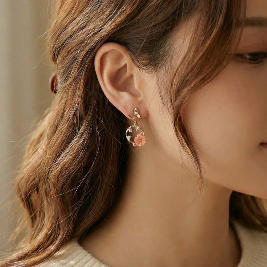 Shanice Delicate Butterfly and Flower Earrings