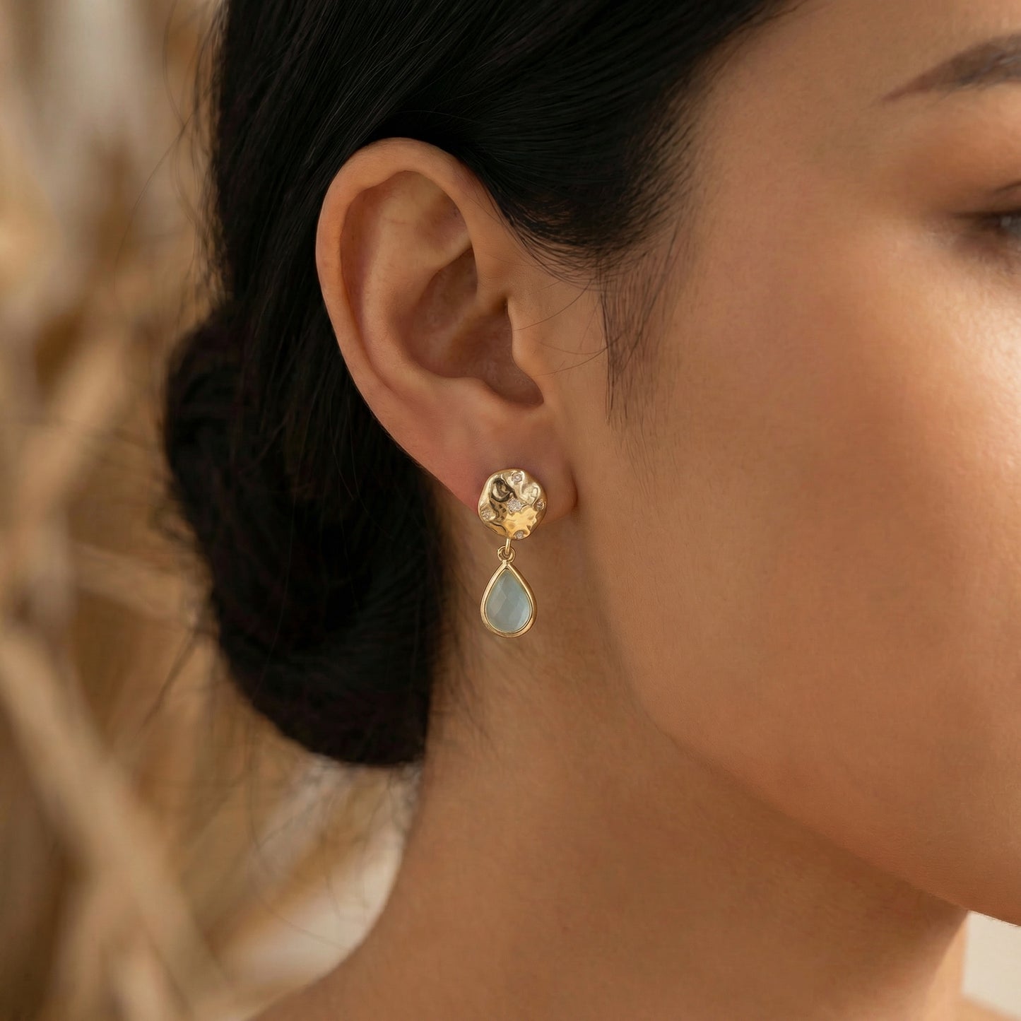 Crystal Quartz Fashion Drop Earrings