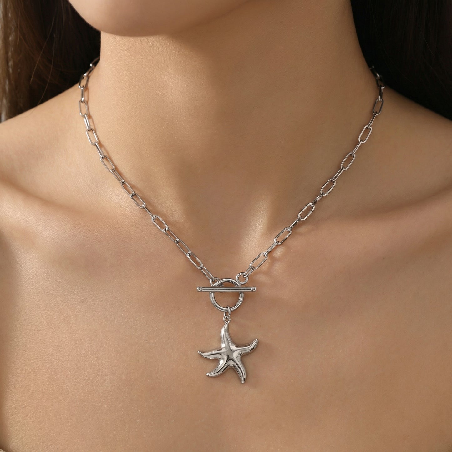 Harlow Starfish Lock Necklace
