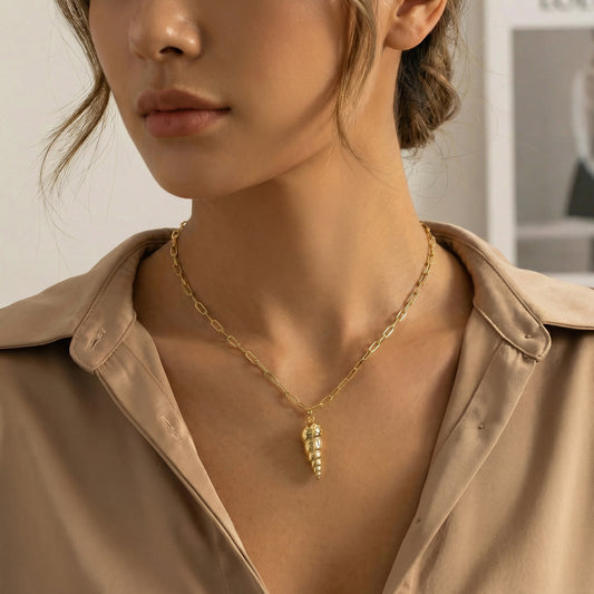 Georgetta Statement SeaShell Necklace