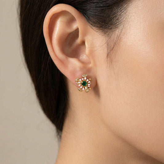 Madeline Luxury Star-Burst Crystal Stud Earrings